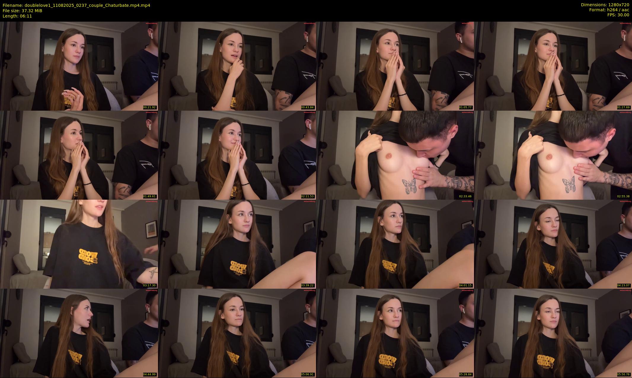 doublelove1 — 7 minute Chaturbate couple cam show recording, 720p, Aug 11, 2025