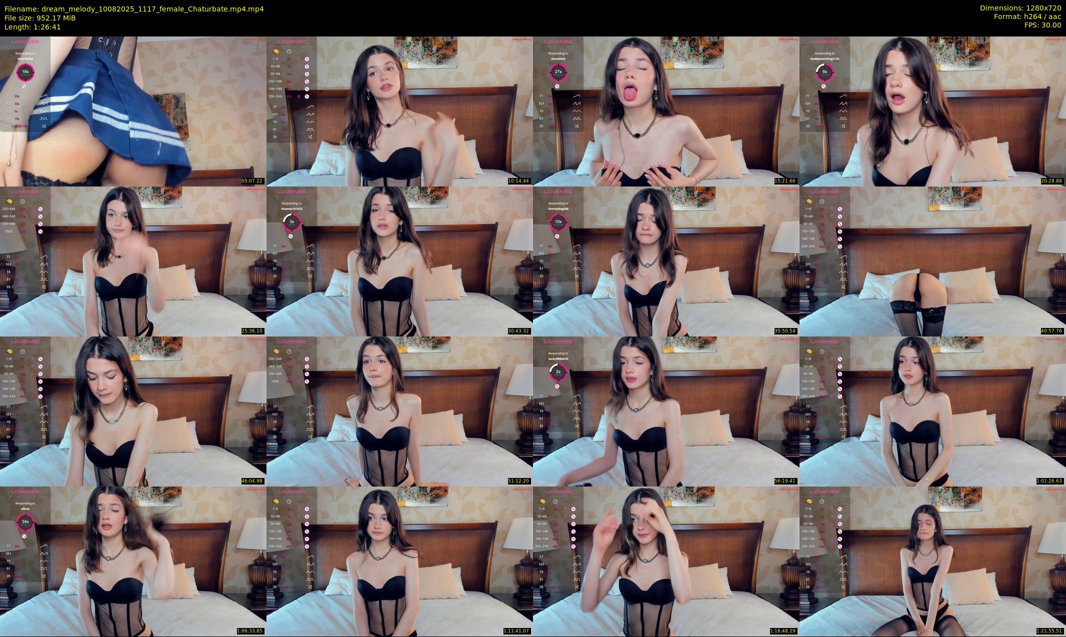 dream_melody — 87 minute Chaturbate female cam show recording, 720p, Aug 10, 2025