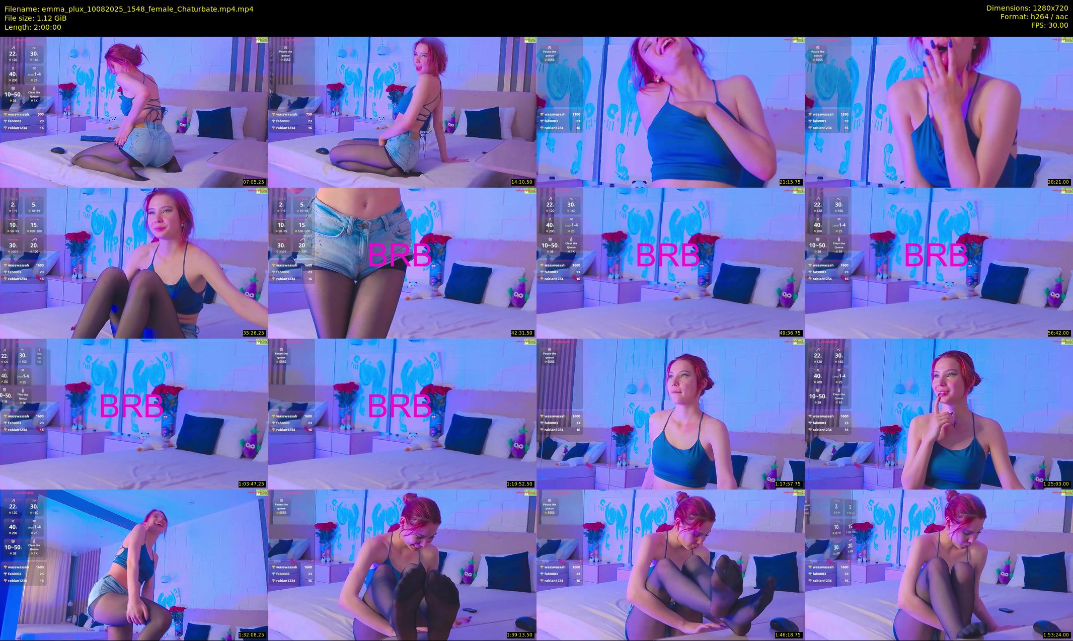 emma_plux — 120 minute Chaturbate female cam show recording, 720p, Aug 10, 2025