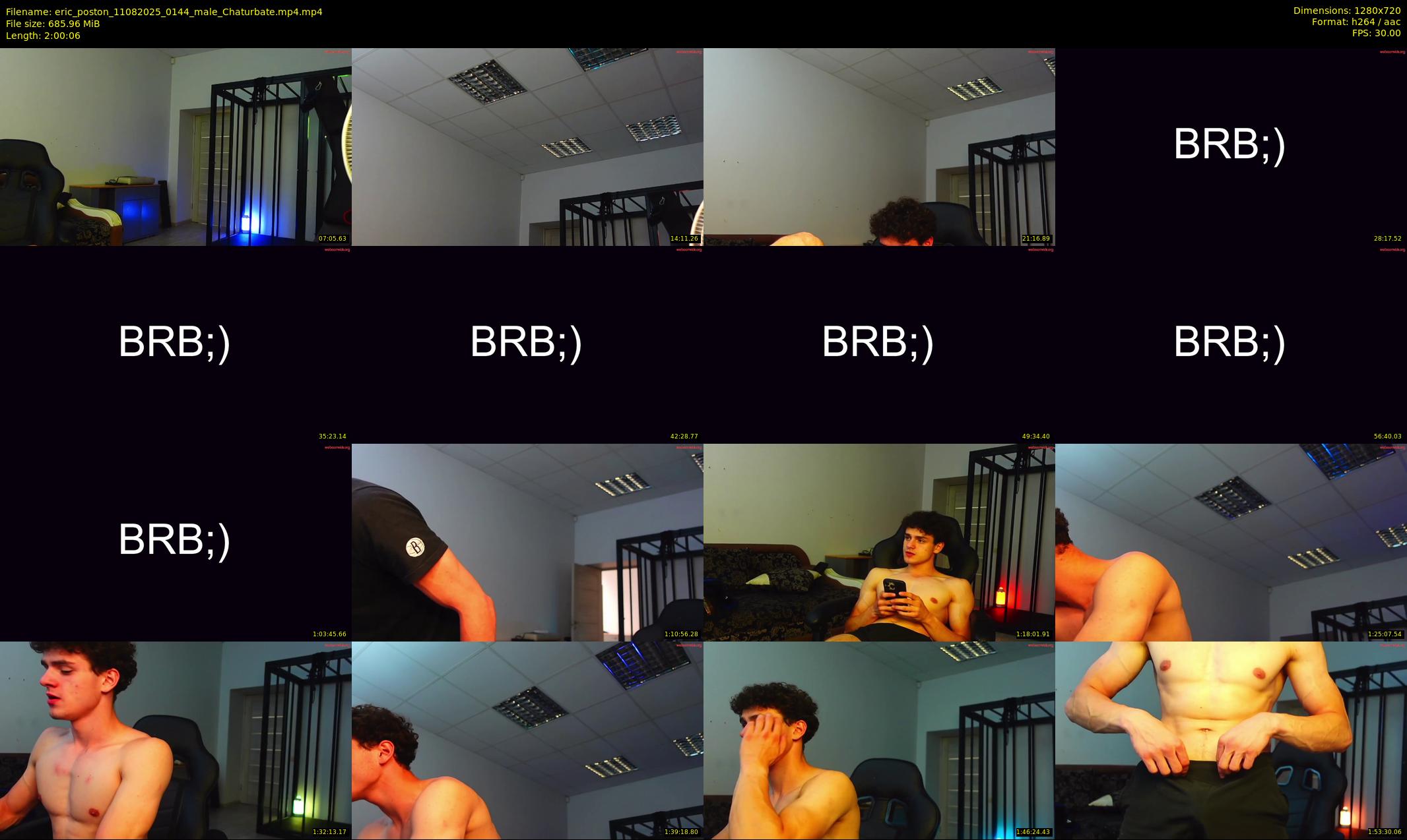 eric_poston — 121 minute Chaturbate male cam show recording, 720p, Aug 11, 2025