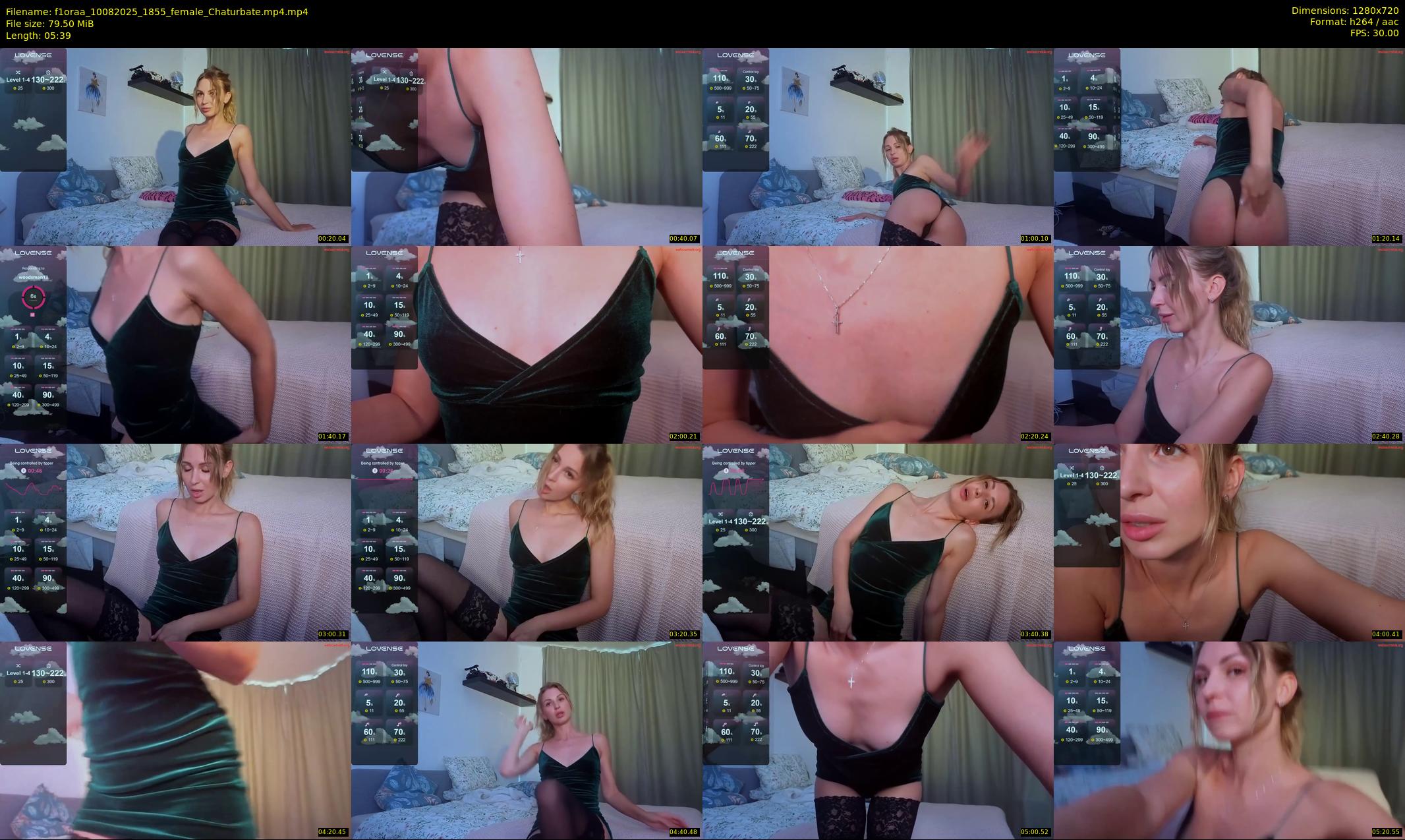 f1oraa — 6 minute Chaturbate female cam show recording, 720p, Aug 10, 2025