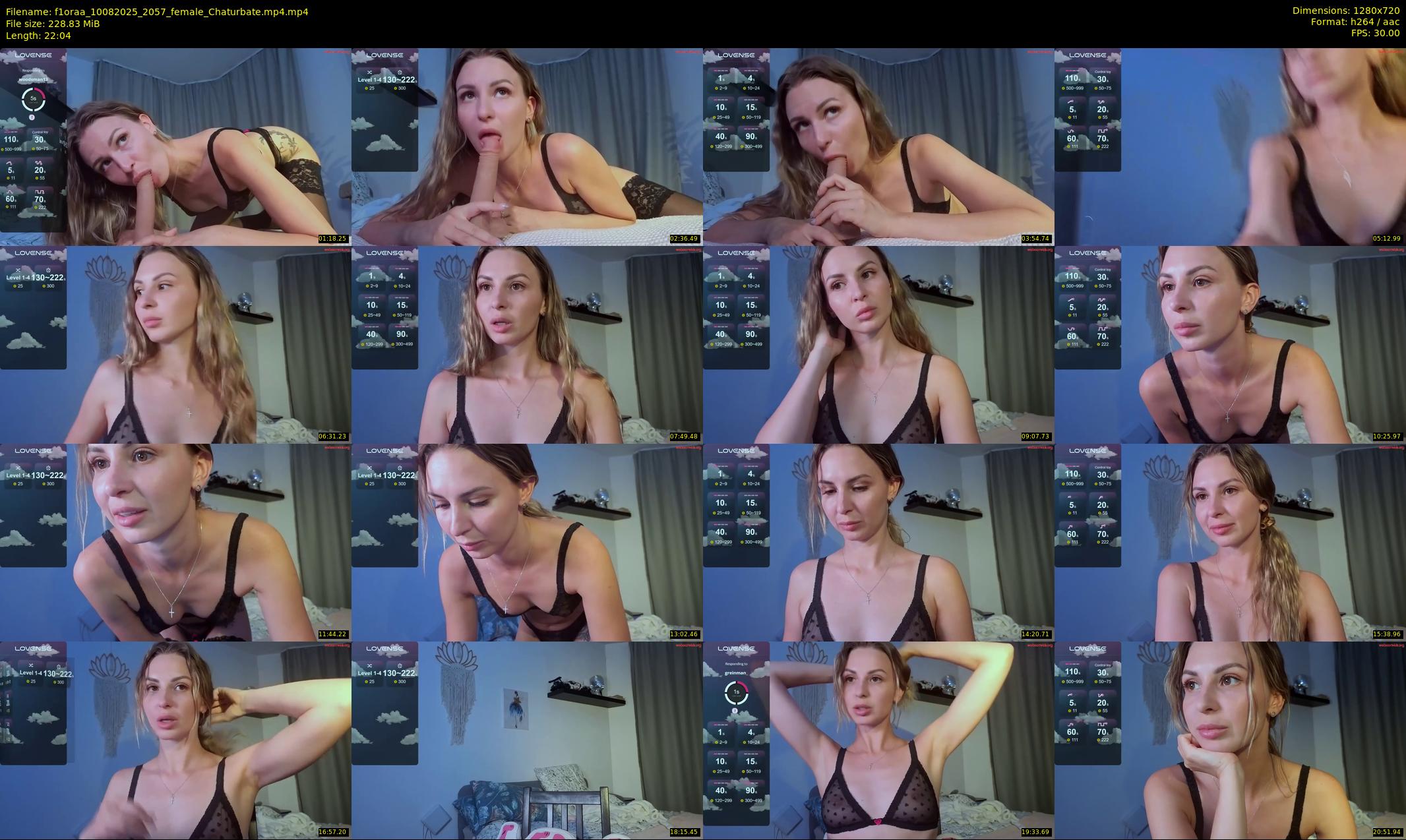 f1oraa — 23 minute Chaturbate female cam show recording, 720p, Aug 10, 2025