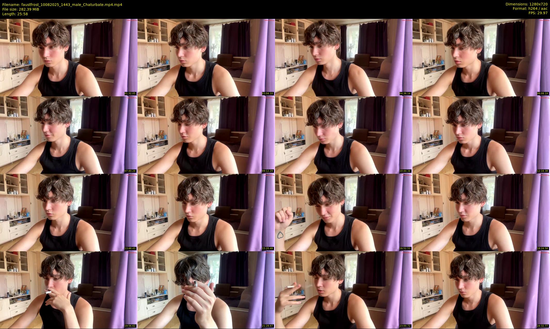 faustfrost — 26 minute Chaturbate male cam show recording, 720p, Aug 10, 2025