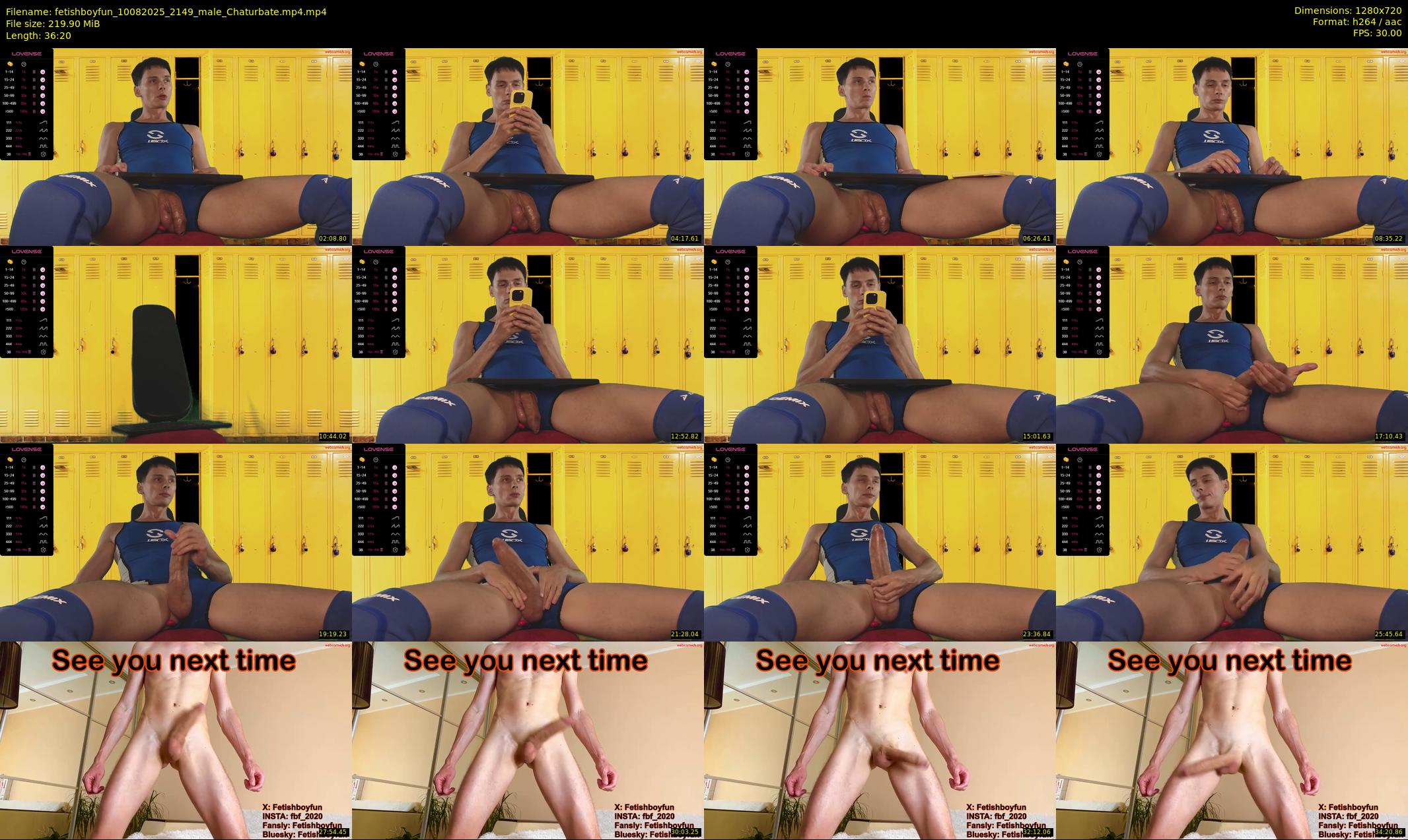 fetishboyfun — 37 minute Chaturbate male cam show recording, 720p, Aug 10, 2025