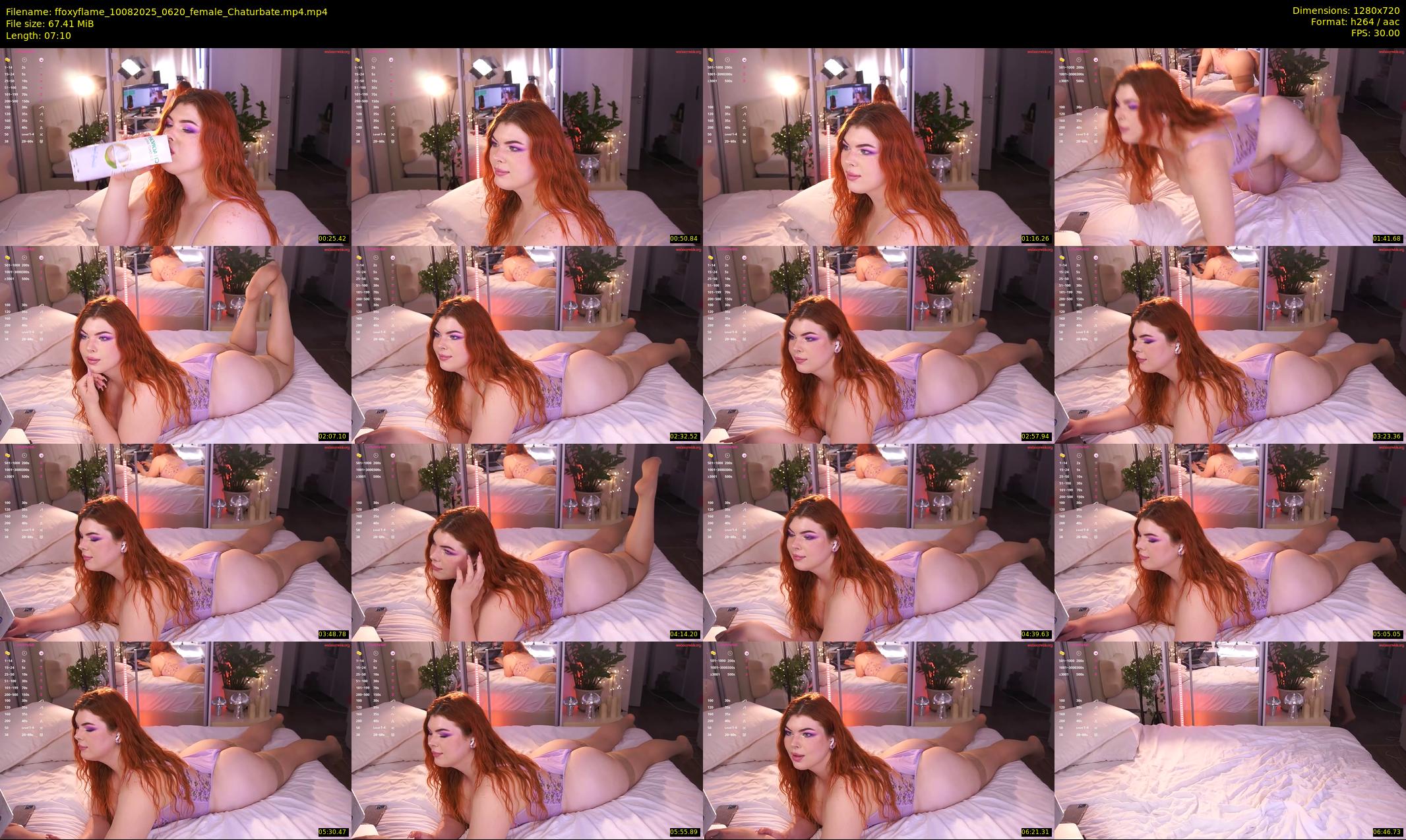 ffoxyflame — 8 minute Chaturbate female cam show recording, 720p, Aug 10, 2025