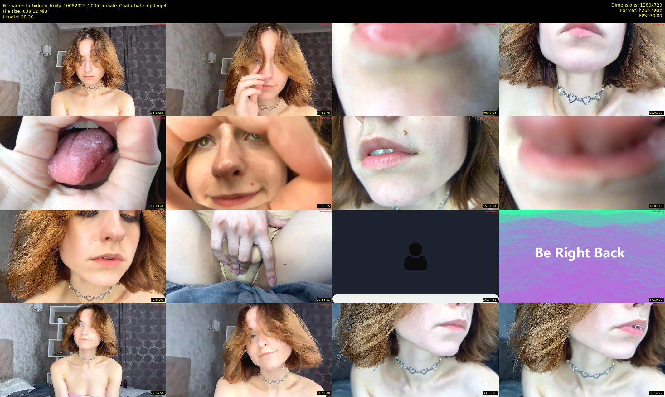 forbidden_fruity — 39 minute Chaturbate female cam show recording, 720p, Aug 10, 2025