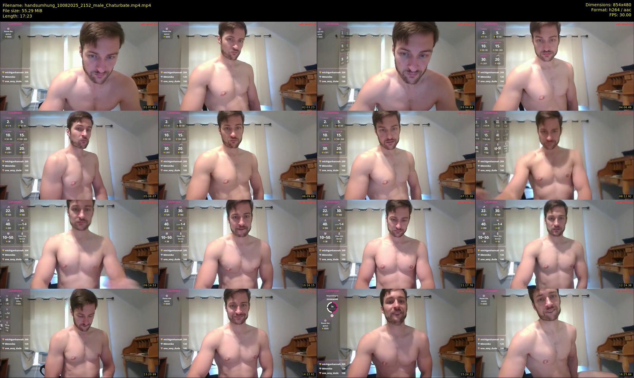 handsumhung — 18 minute Chaturbate male cam show recording, 480p, Aug 10, 2025