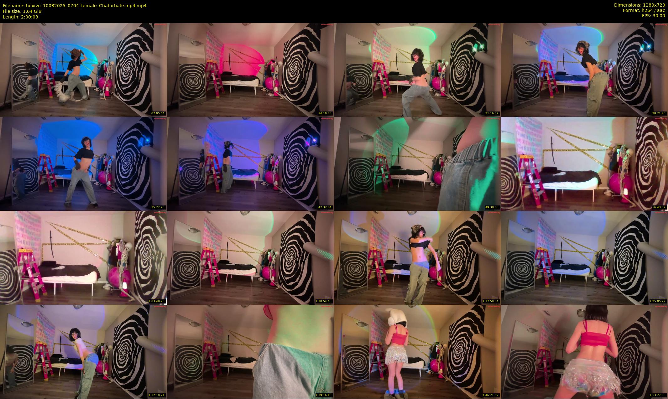 hexivu — 121 minute Chaturbate female cam show recording, 720p, Aug 10, 2025