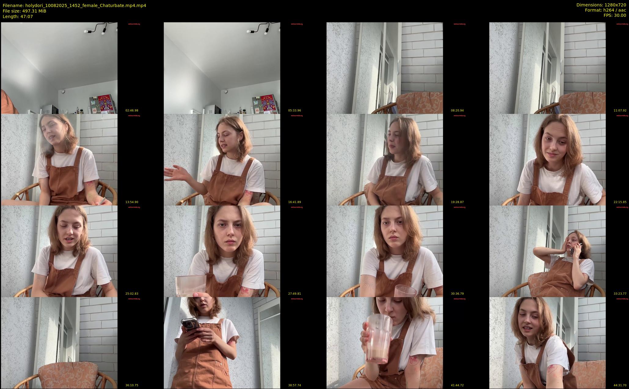 holydori — 48 minute Chaturbate female cam show recording, 720p, Aug 10, 2025