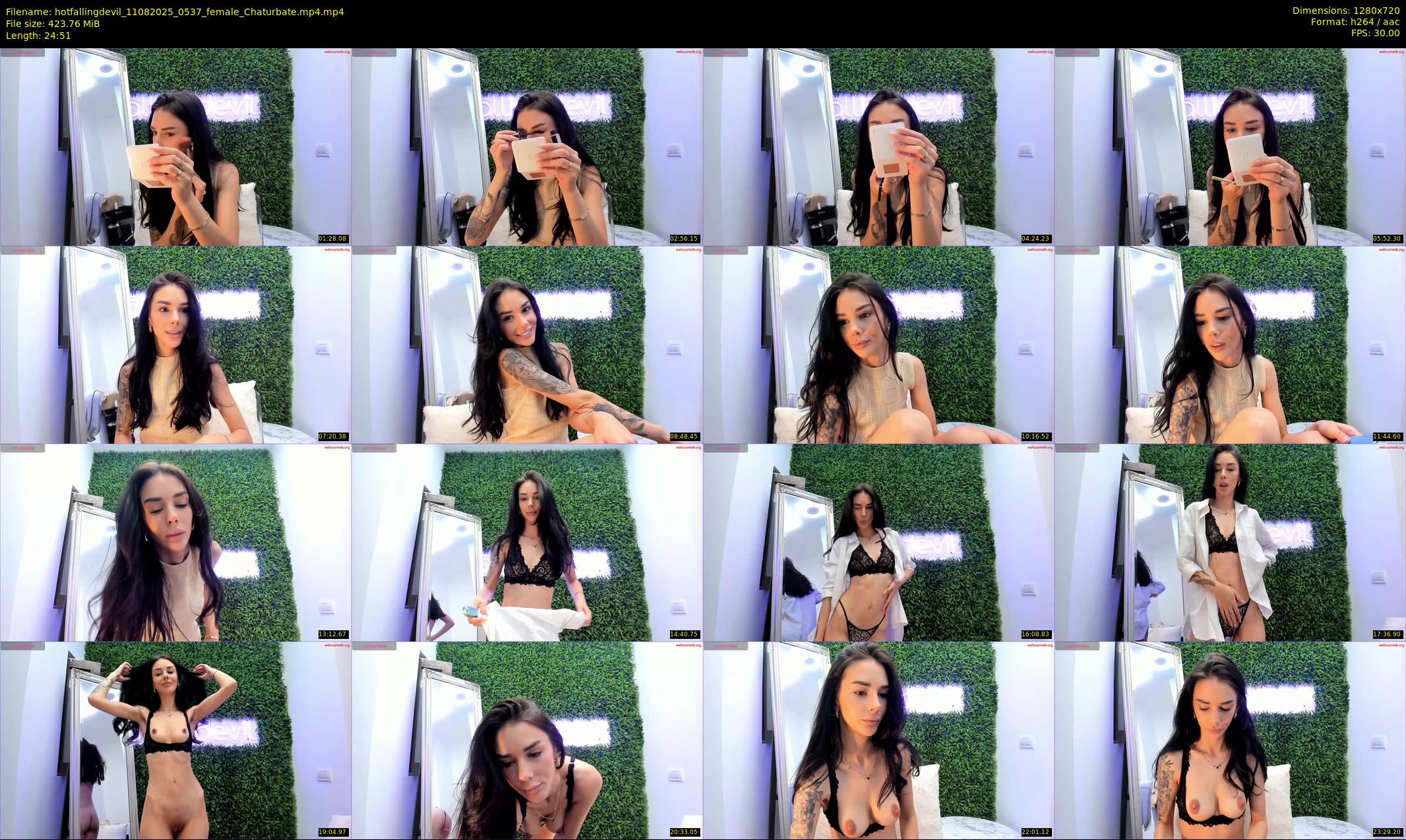 hotfallingdevil — 25 minute Chaturbate female cam show recording, 720p, Aug 11, 2025
