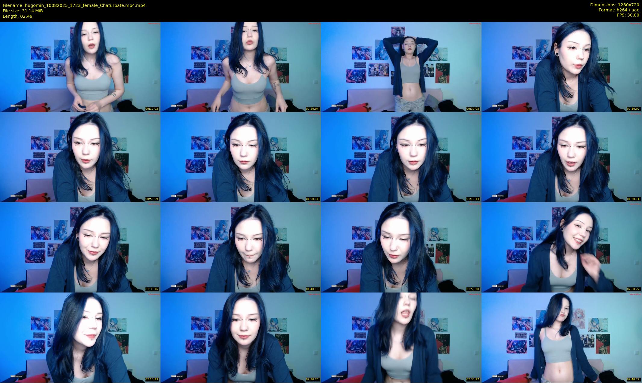hugomin — 3 minute Chaturbate female cam show recording, 720p, Aug 10, 2025