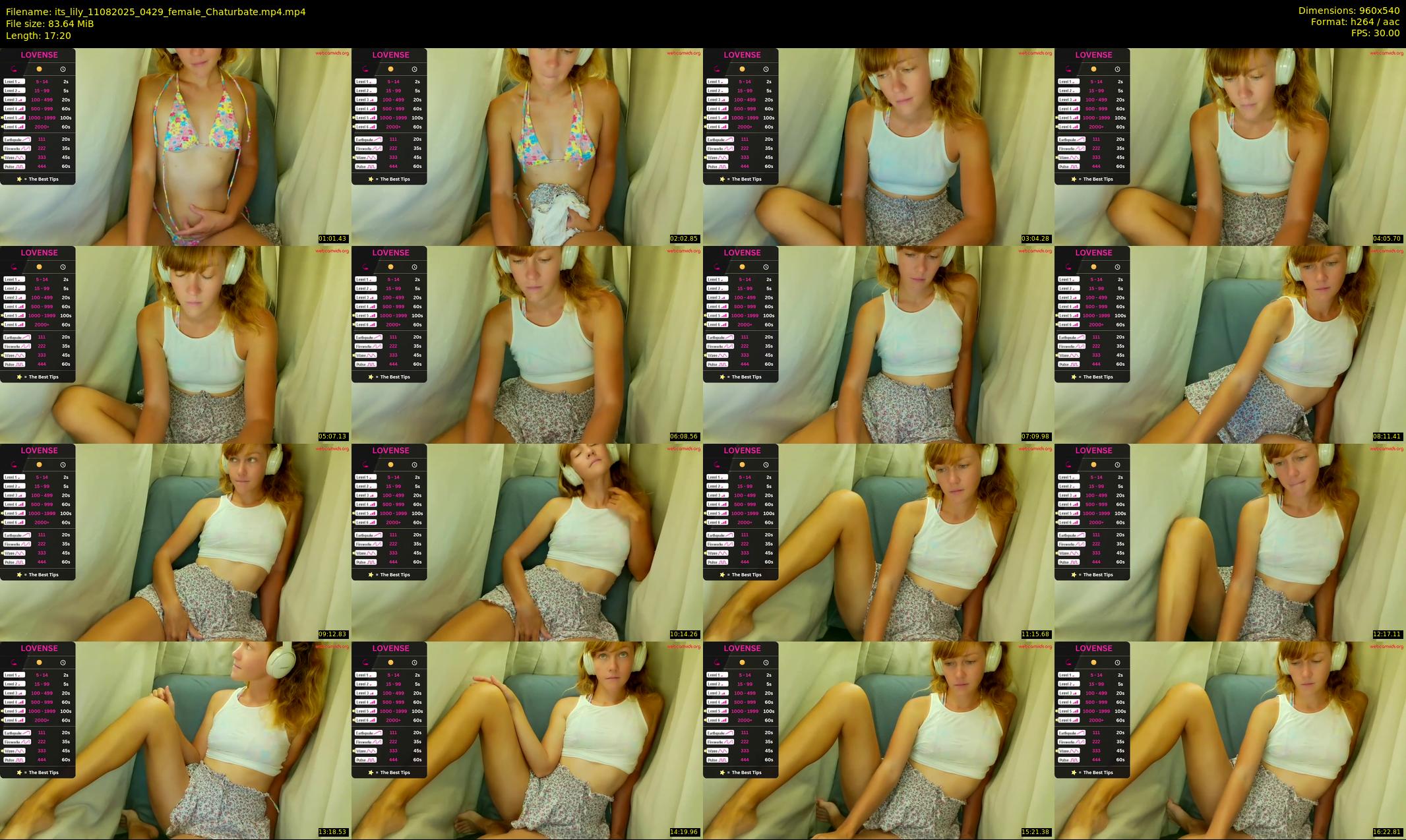 its_lily — 18 minute Chaturbate female cam show recording, 480p, Aug 11, 2025