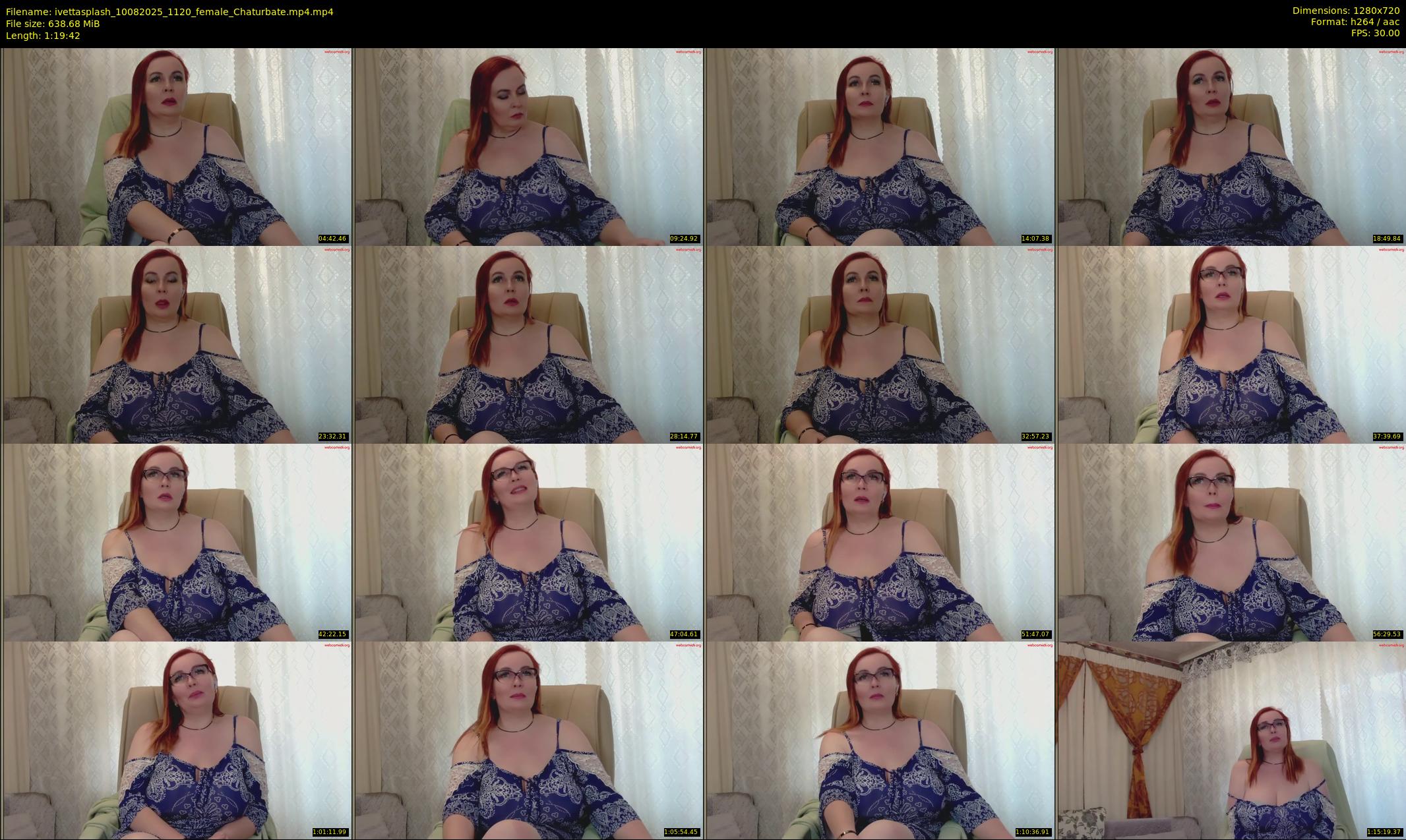 ivettasplash — 80 minute Chaturbate female cam show recording, 720p, Aug 10, 2025