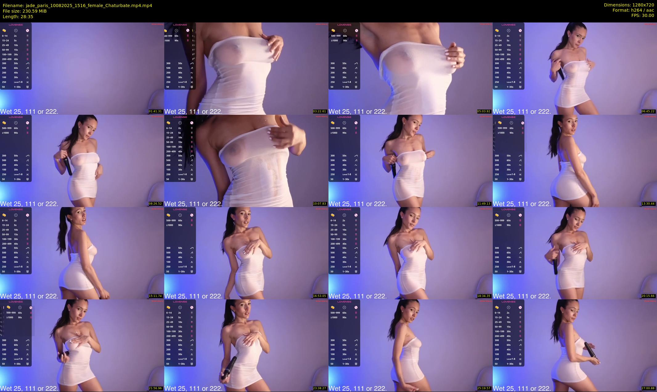jade_paris — 29 minute Chaturbate female cam show recording, 720p, Aug 10, 2025