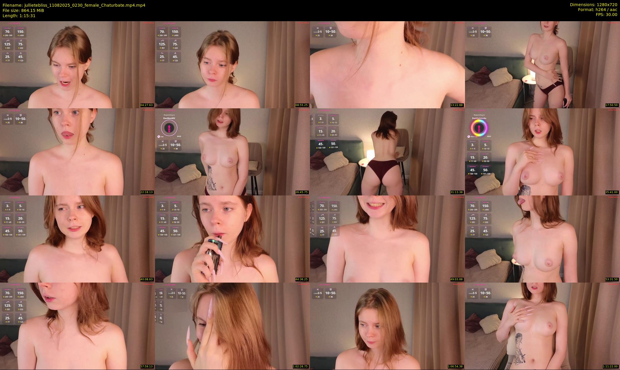 jullietebliss — 76 minute Chaturbate female cam show recording, 720p, Aug 11, 2025