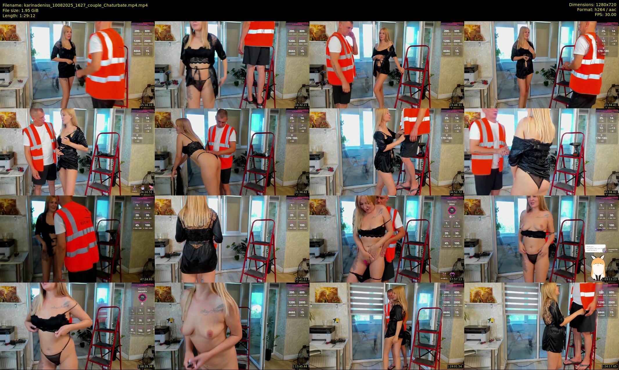 karinadeniss — 90 minute Chaturbate couple cam show recording, 720p, Aug 10, 2025