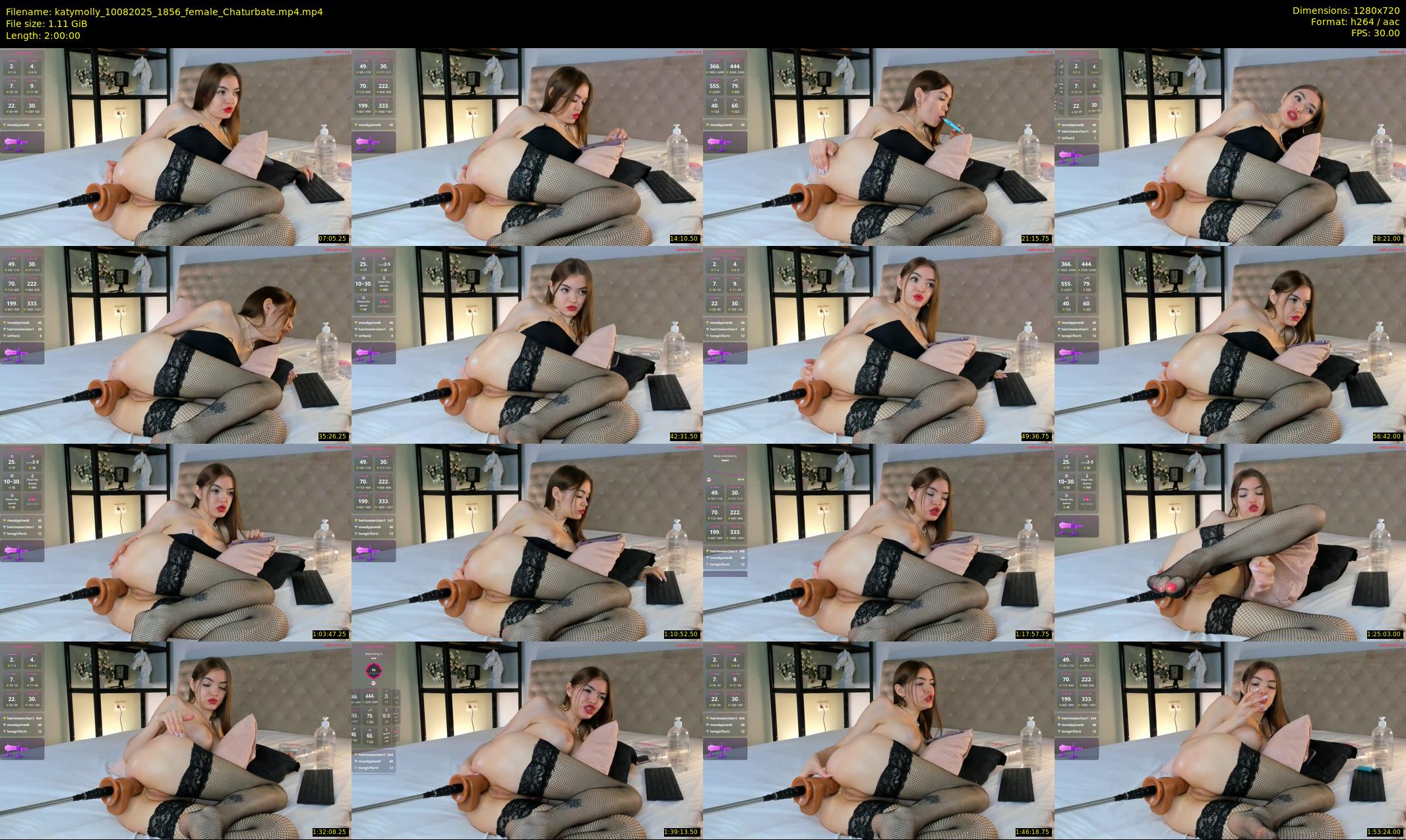 katymolly — 120 minute Chaturbate female cam show recording, 720p, Aug 10, 2025