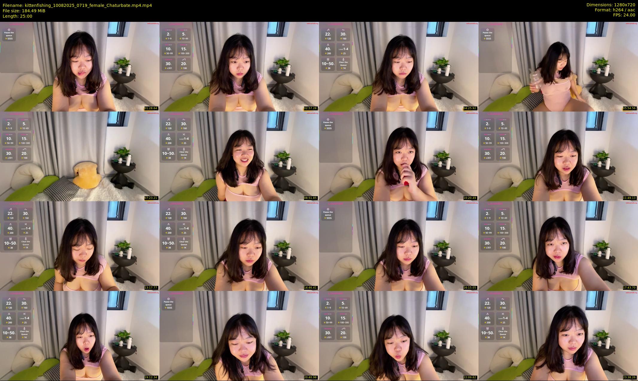 kittenfishing — 25 minute Chaturbate female cam show recording, 720p, Aug 10, 2025