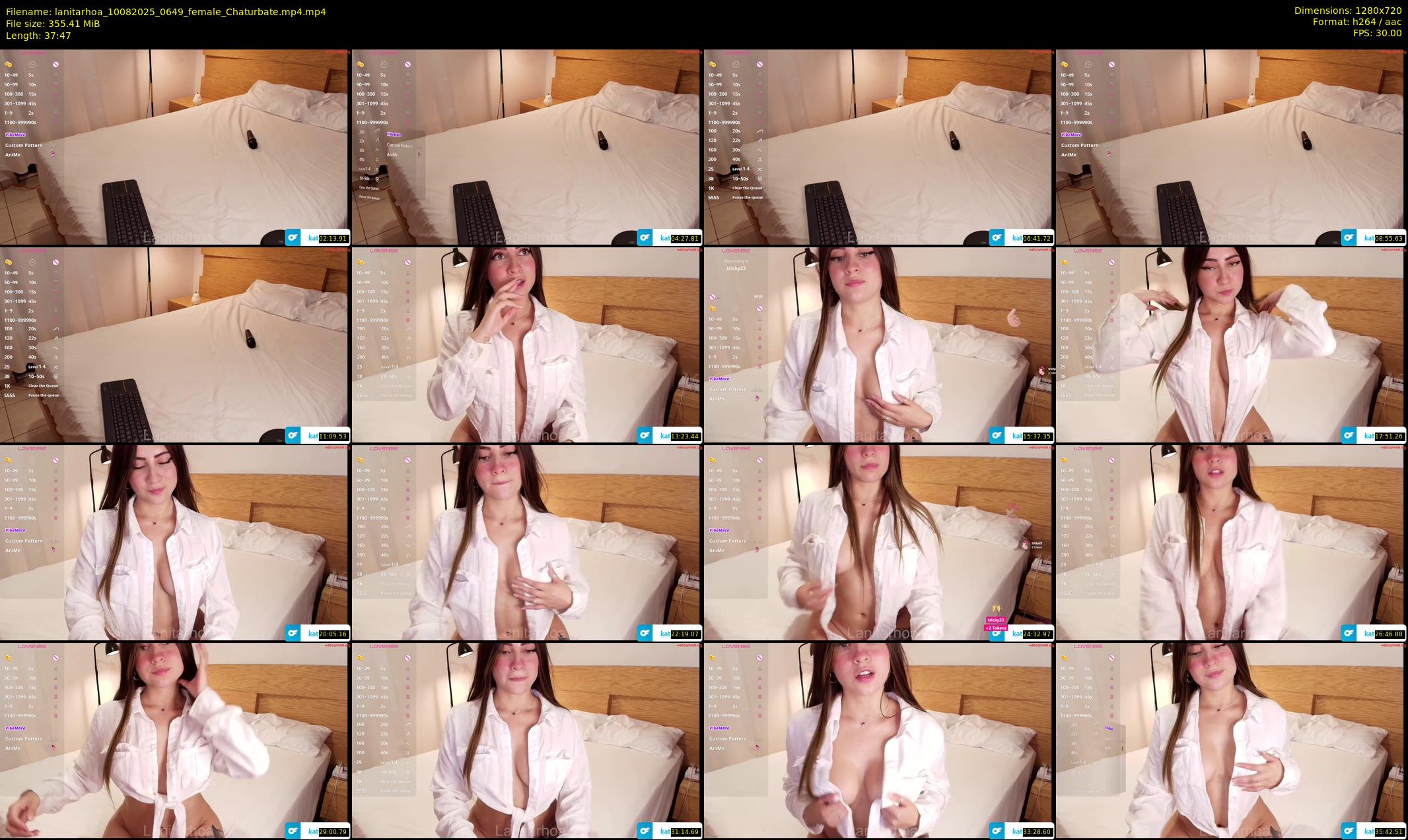lanitarhoa — 38 minute Chaturbate female cam show recording, 720p, Aug 10, 2025