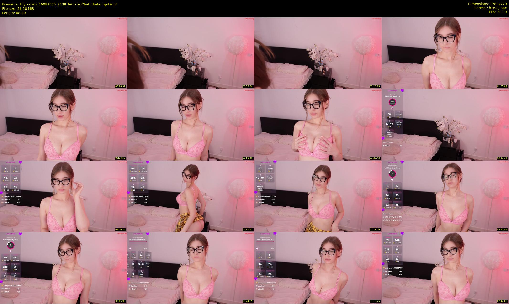 lilly_colins — 9 minute Chaturbate female cam show recording, 720p, Aug 10, 2025