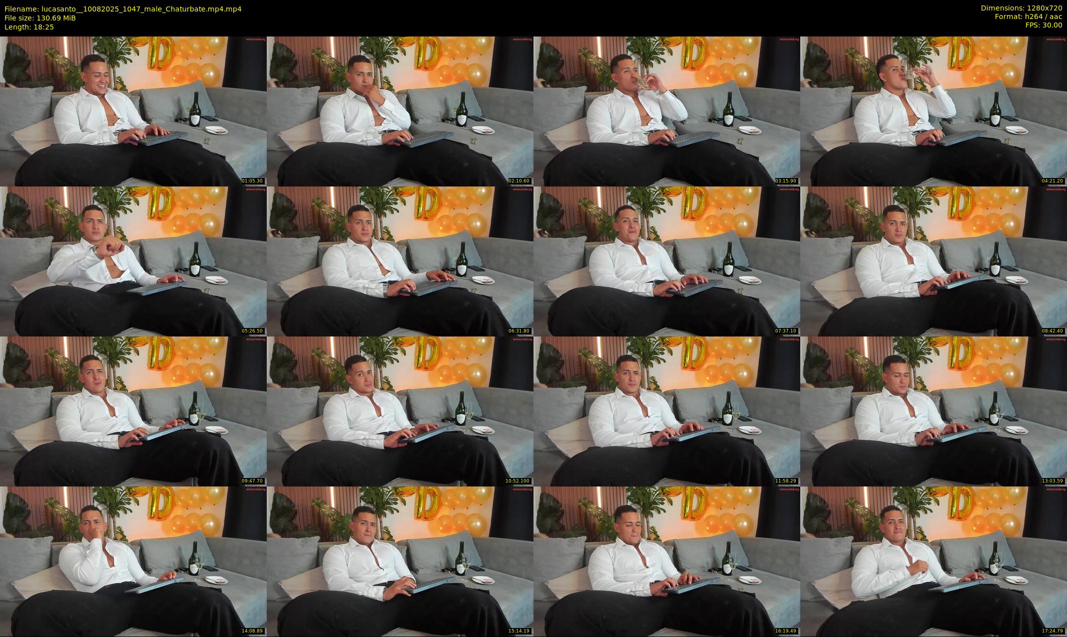 lucasanto_ — 19 minute Chaturbate male cam show recording, 720p, Aug 10, 2025