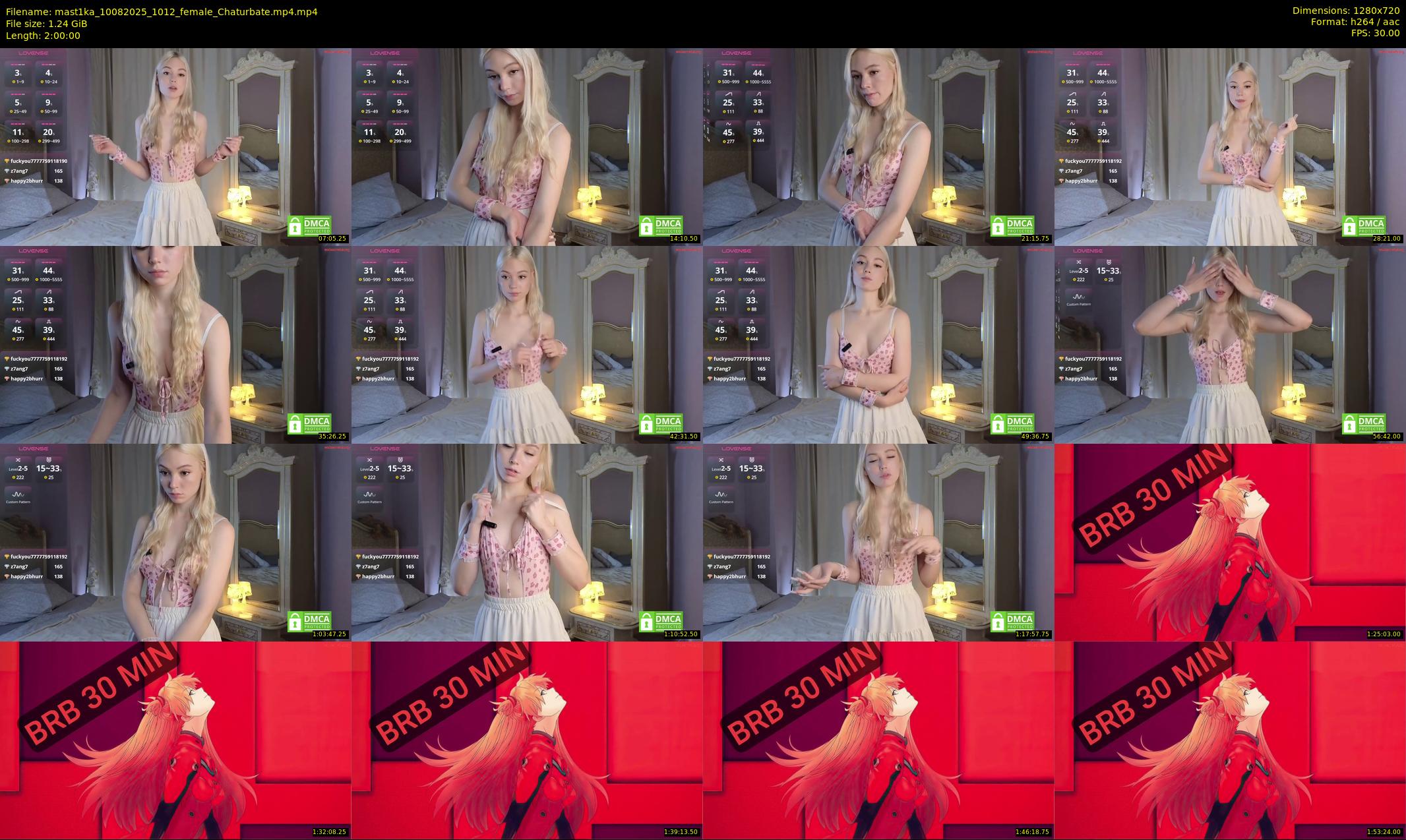 mast1ka — 120 minute Chaturbate female cam show recording, 720p, Aug 10, 2025