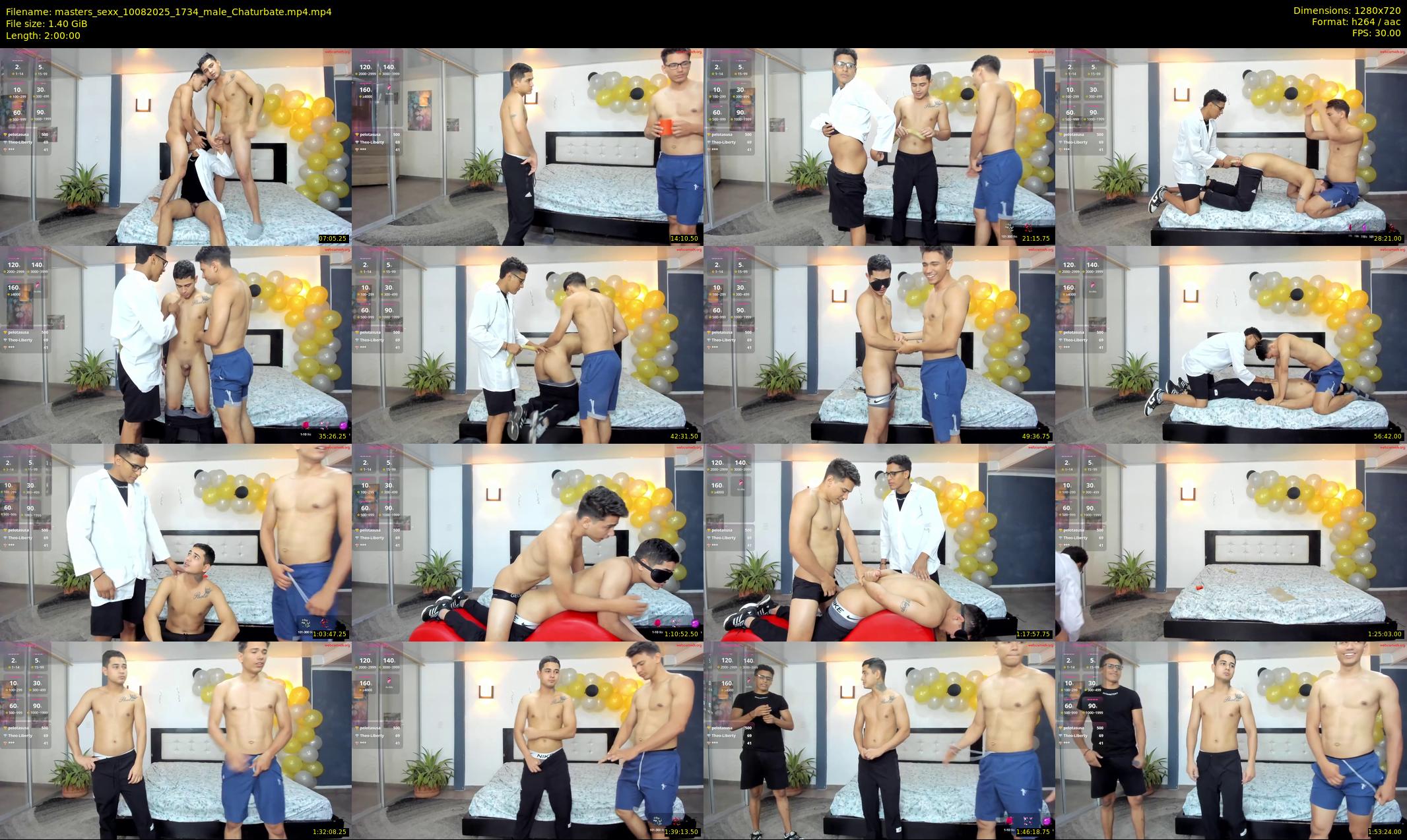 masters_sexx — 120 minute Chaturbate male cam show recording, 720p, Aug 10, 2025