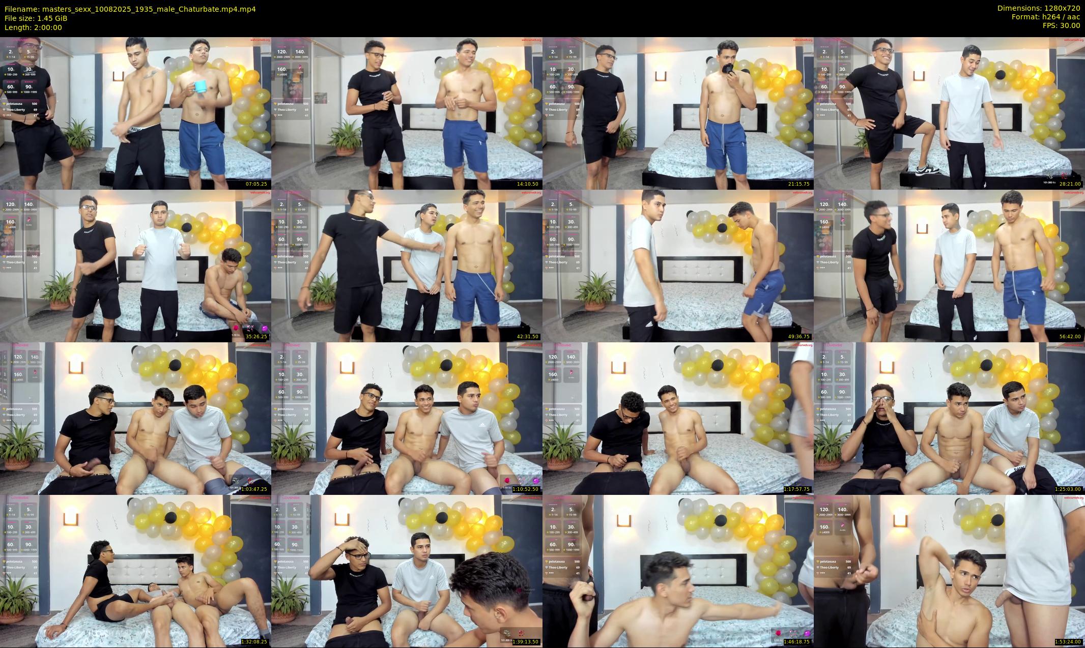 masters_sexx — 120 minute Chaturbate male cam show recording, 720p, Aug 10, 2025