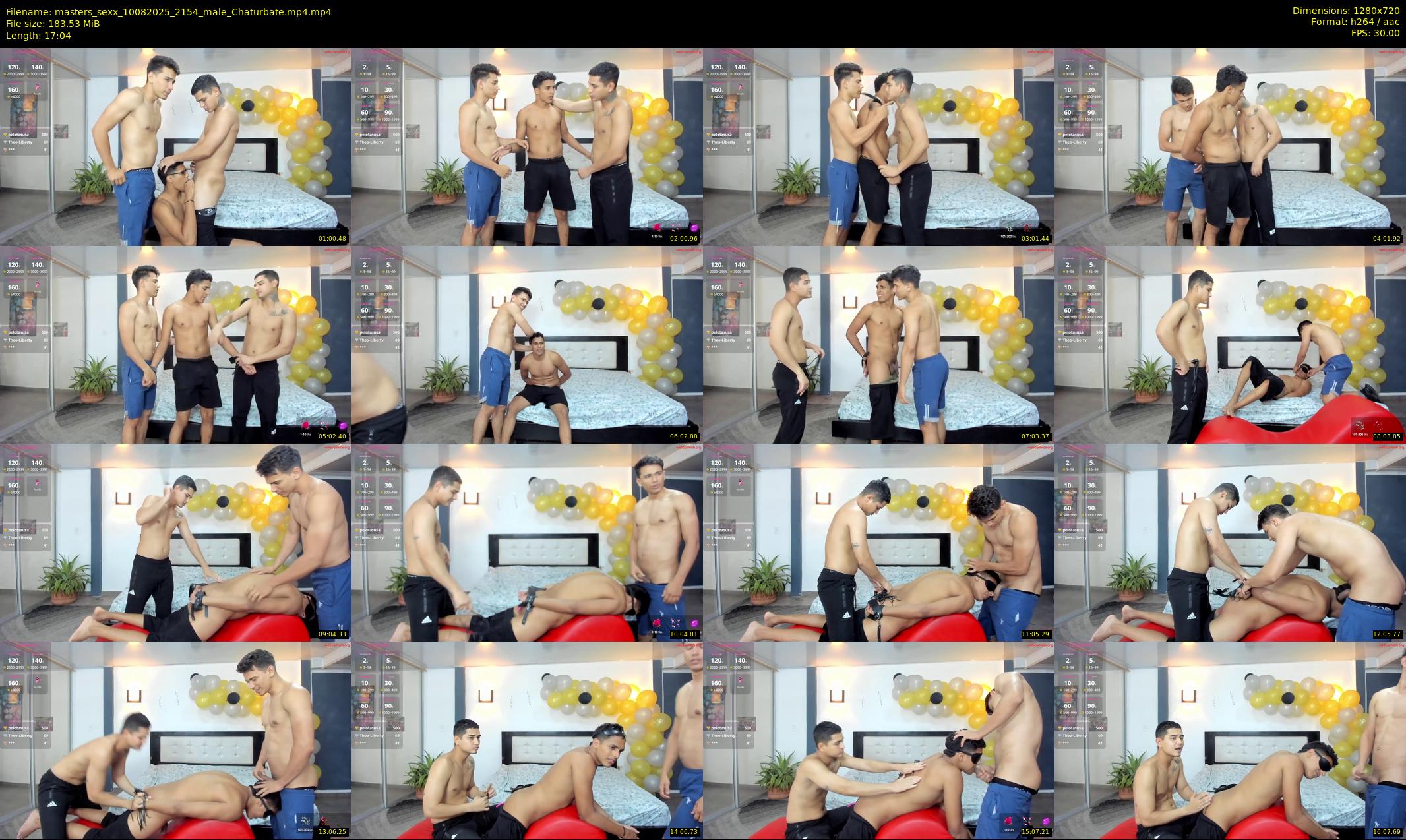 masters_sexx — 18 minute Chaturbate male cam show recording, 720p, Aug 10, 2025