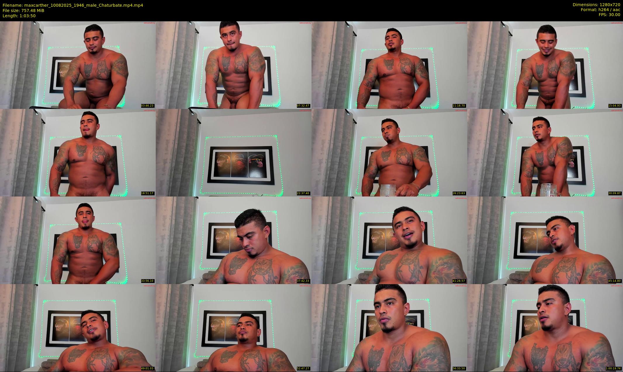 maxcarther — 64 minute Chaturbate male cam show recording, 720p, Aug 10, 2025