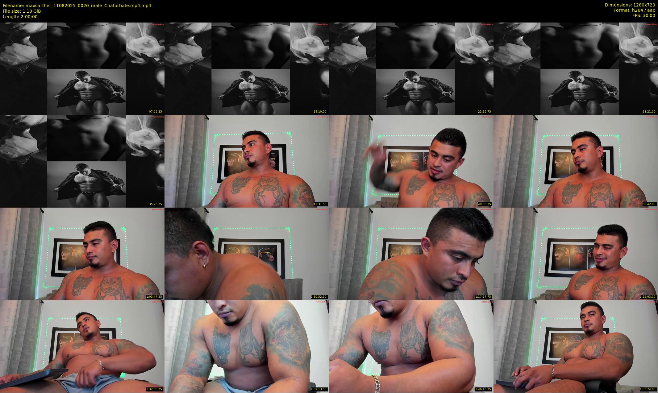 maxcarther — 120 minute Chaturbate male cam show recording, 720p, Aug 11, 2025