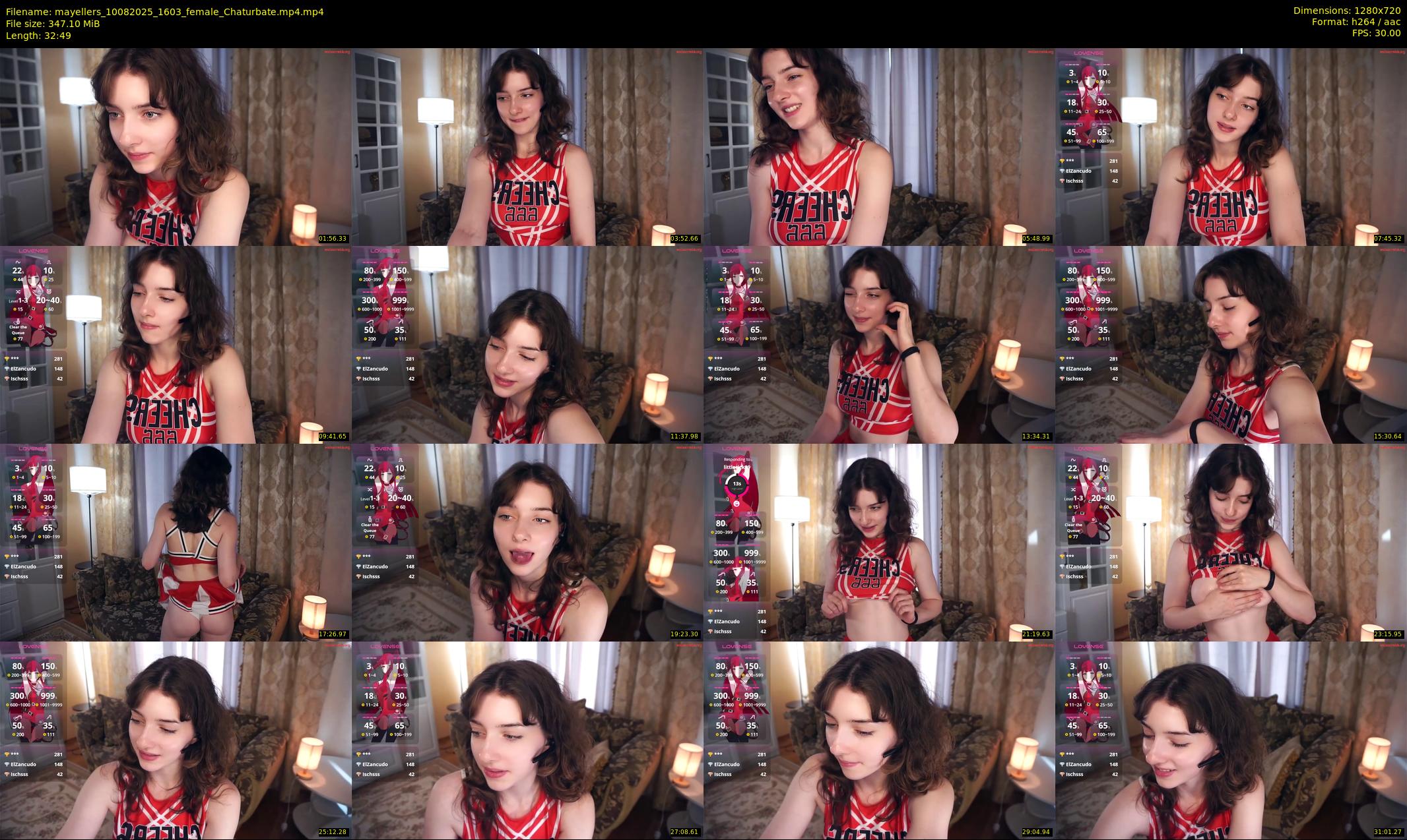 mayellers — 33 minute Chaturbate female cam show recording, 720p, Aug 10, 2025