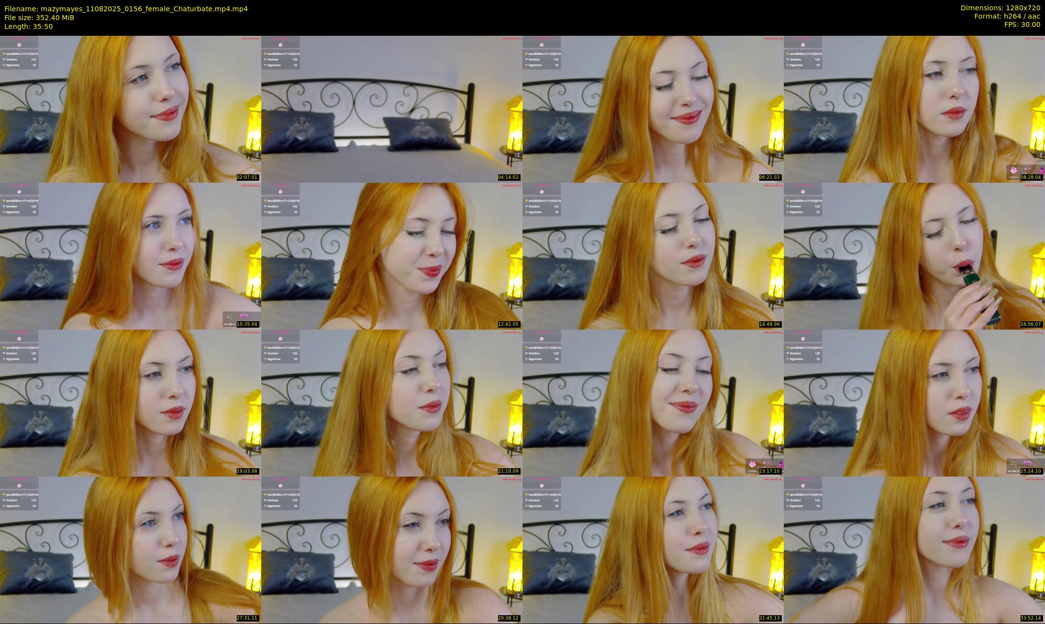 mazymayes — 36 minute Chaturbate female cam show recording, 720p, Aug 11, 2025