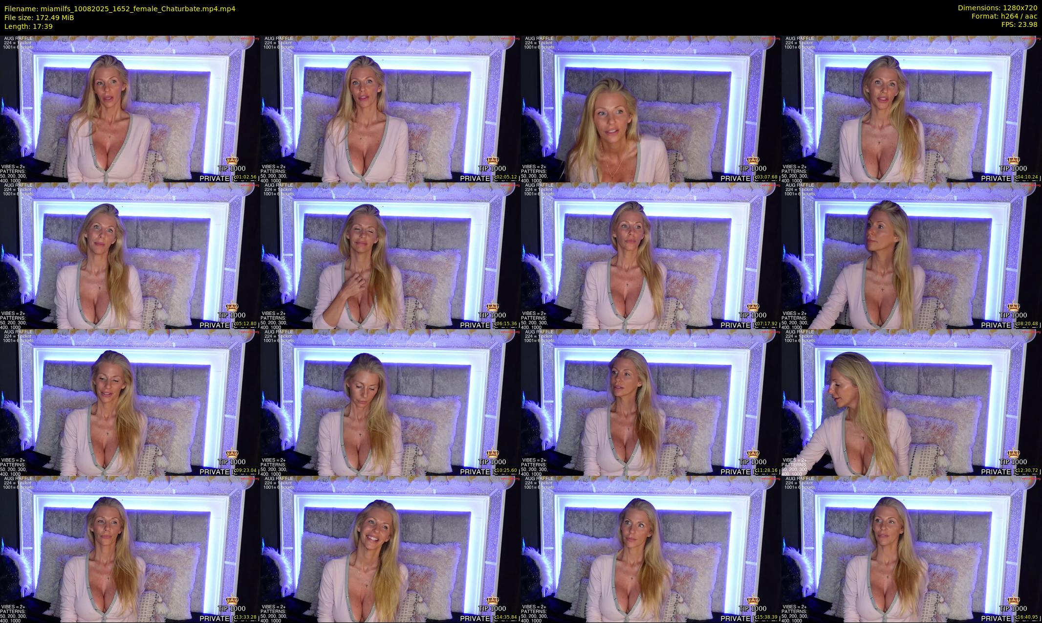 miamilfs — 18 minute Chaturbate female cam show recording, 720p, Aug 10, 2025
