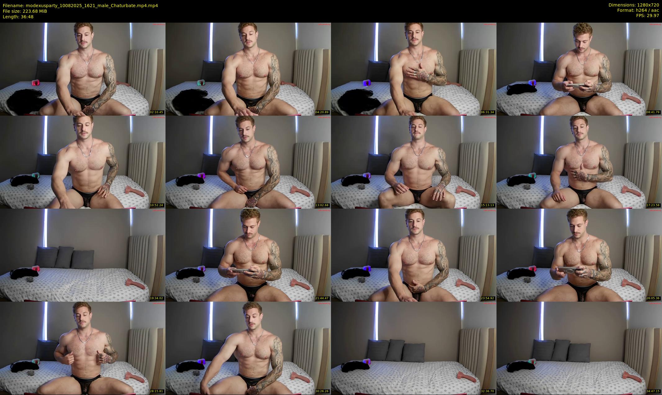 modexusparty — 37 minute Chaturbate male cam show recording, 720p, Aug 10, 2025