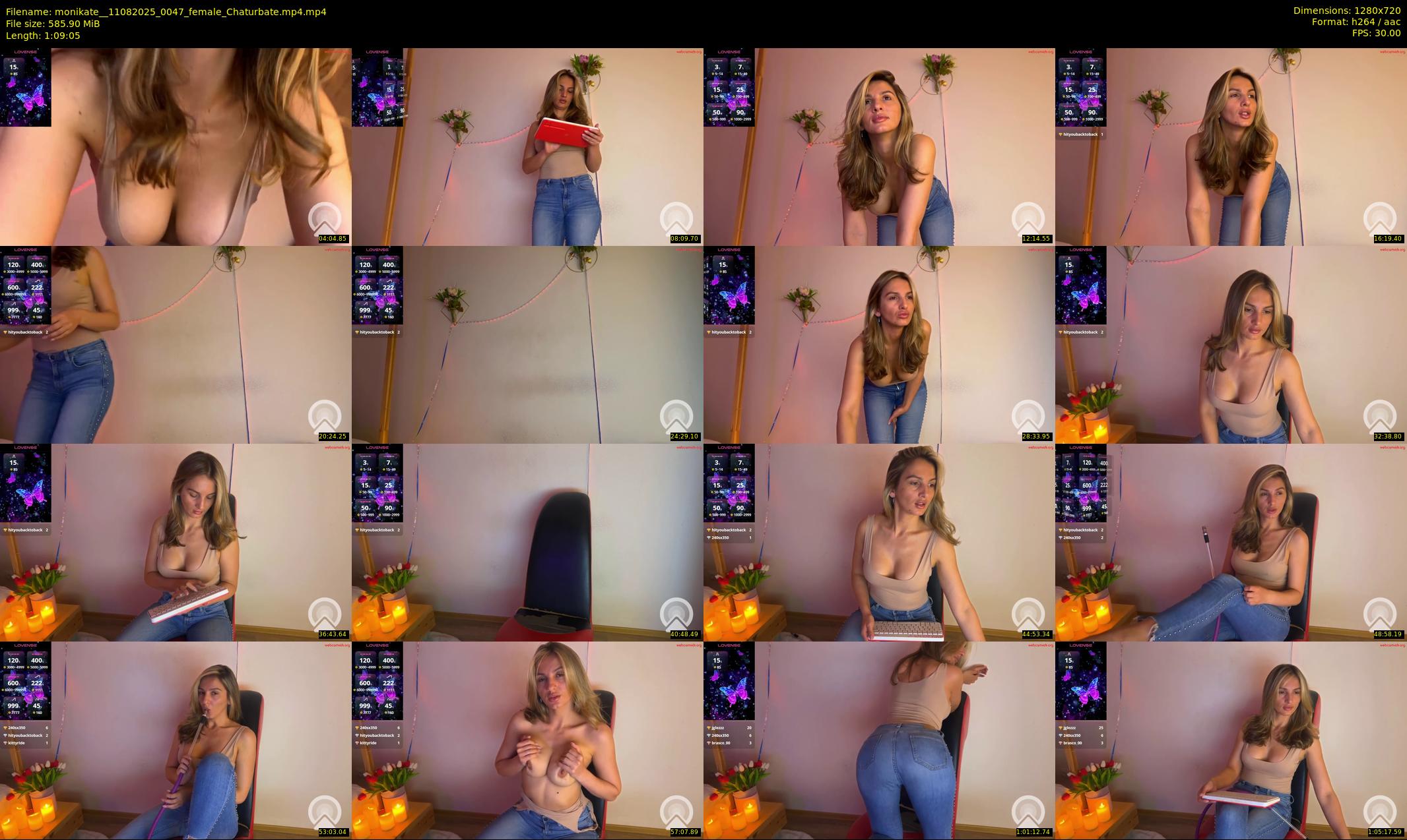 monikate_ — 70 minute Chaturbate couple cam show recording, 720p, Aug 11, 2025