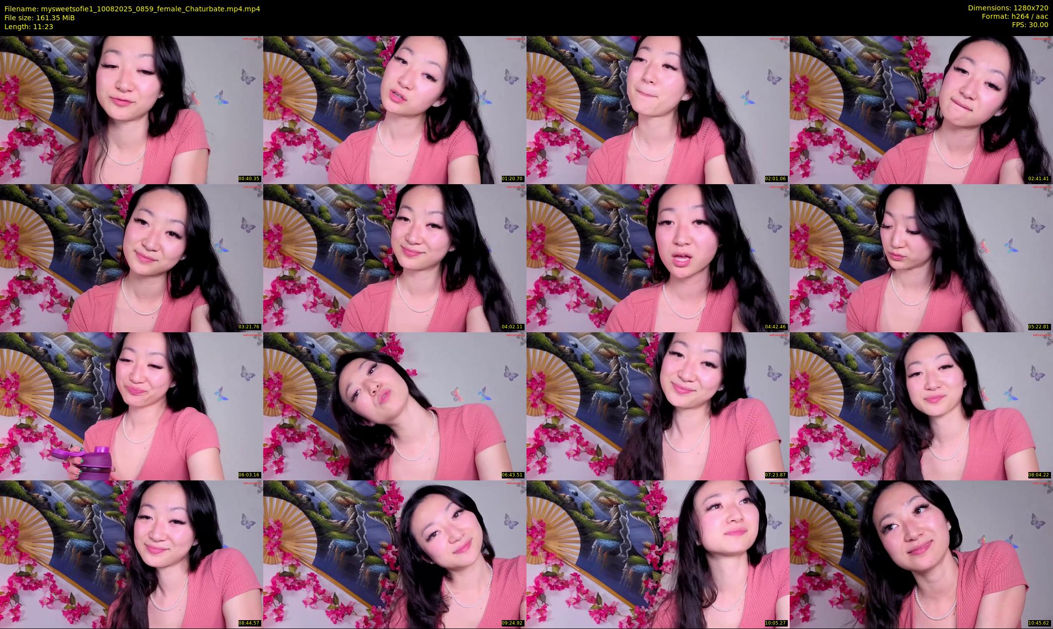 mysweetsofie1 — 12 minute Chaturbate female cam show recording, 720p, Aug 10, 2025