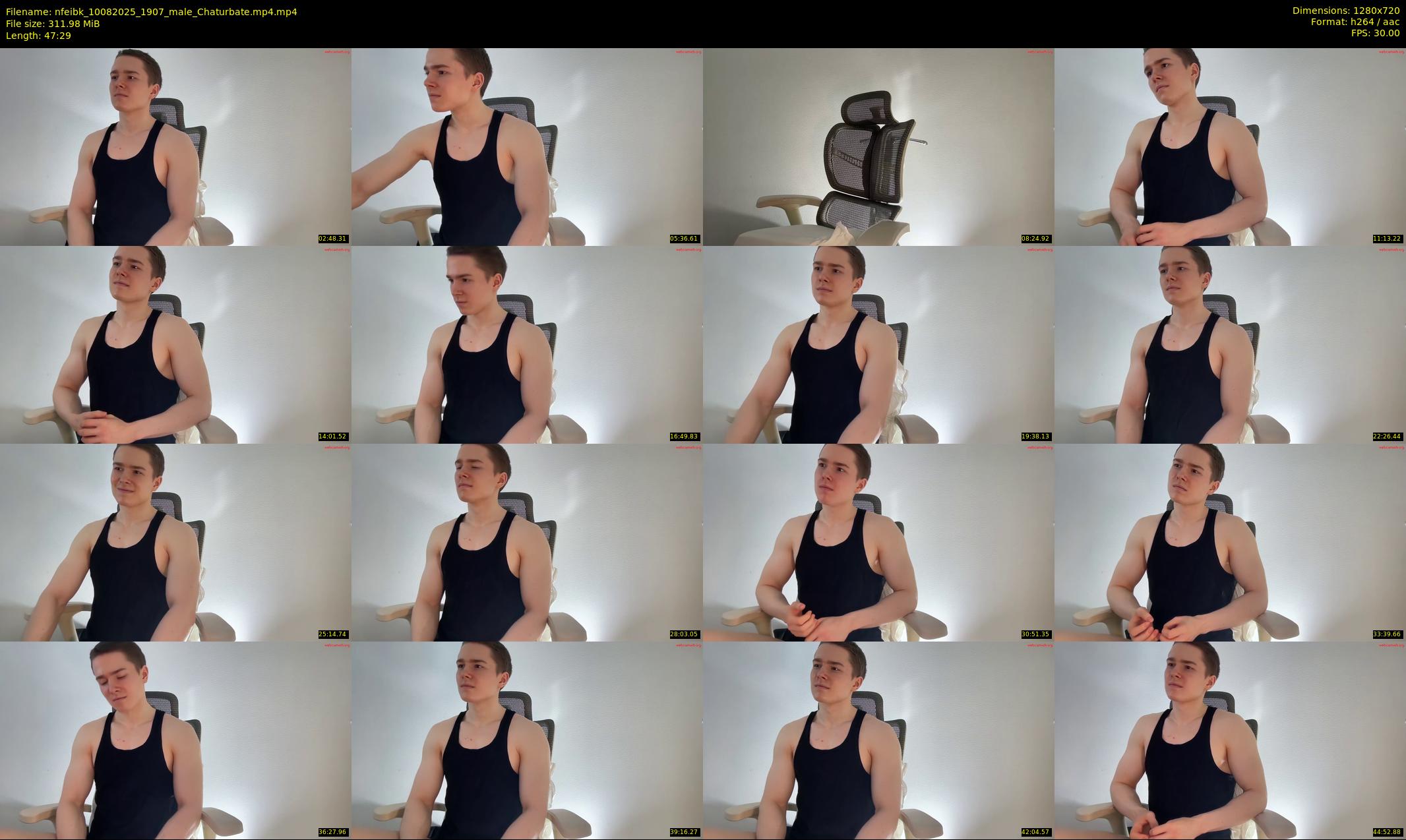 nfeibk — 48 minute Chaturbate male cam show recording, 720p, Aug 10, 2025