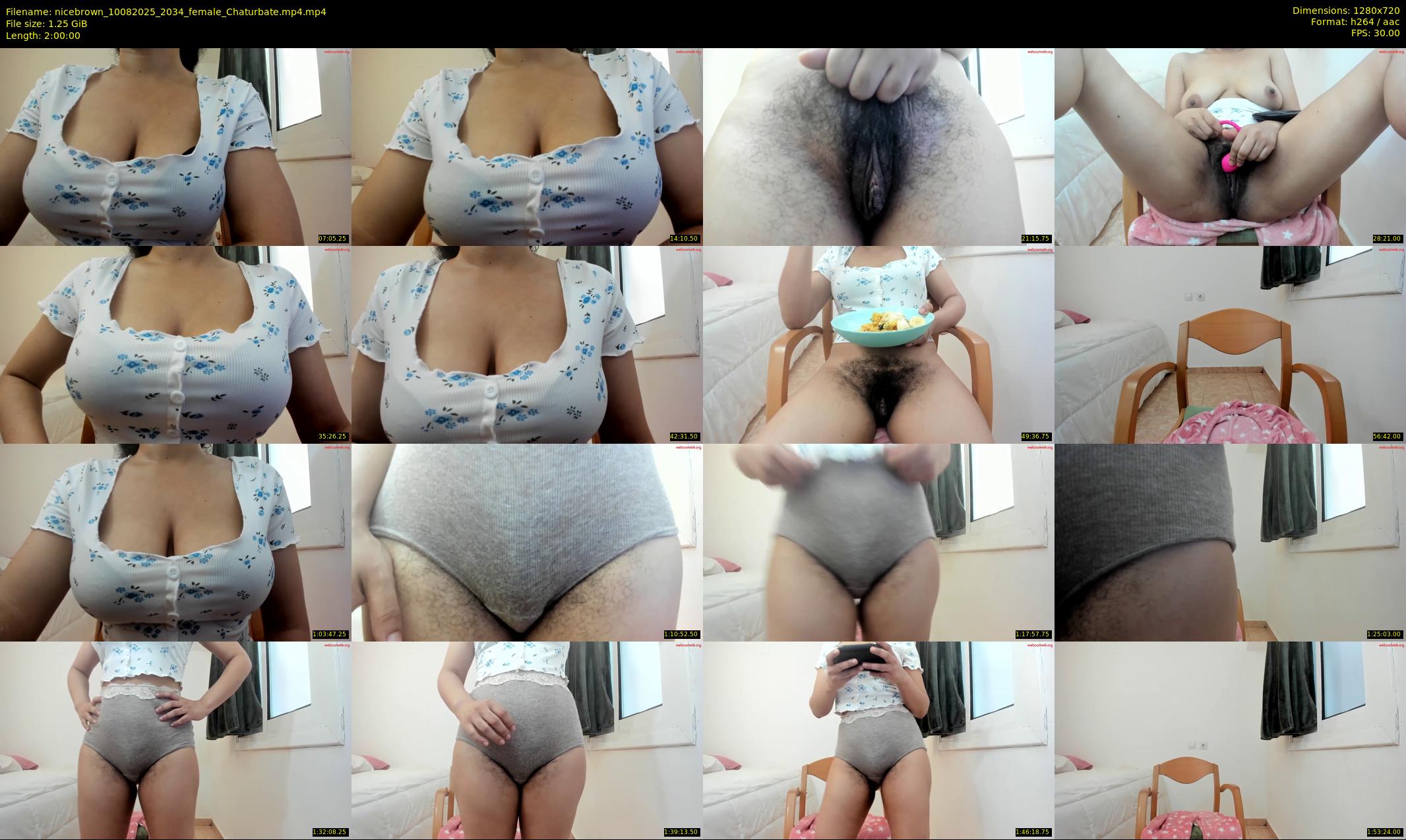 nicebrown — 120 minute Chaturbate female cam show recording, 720p, Aug 10, 2025