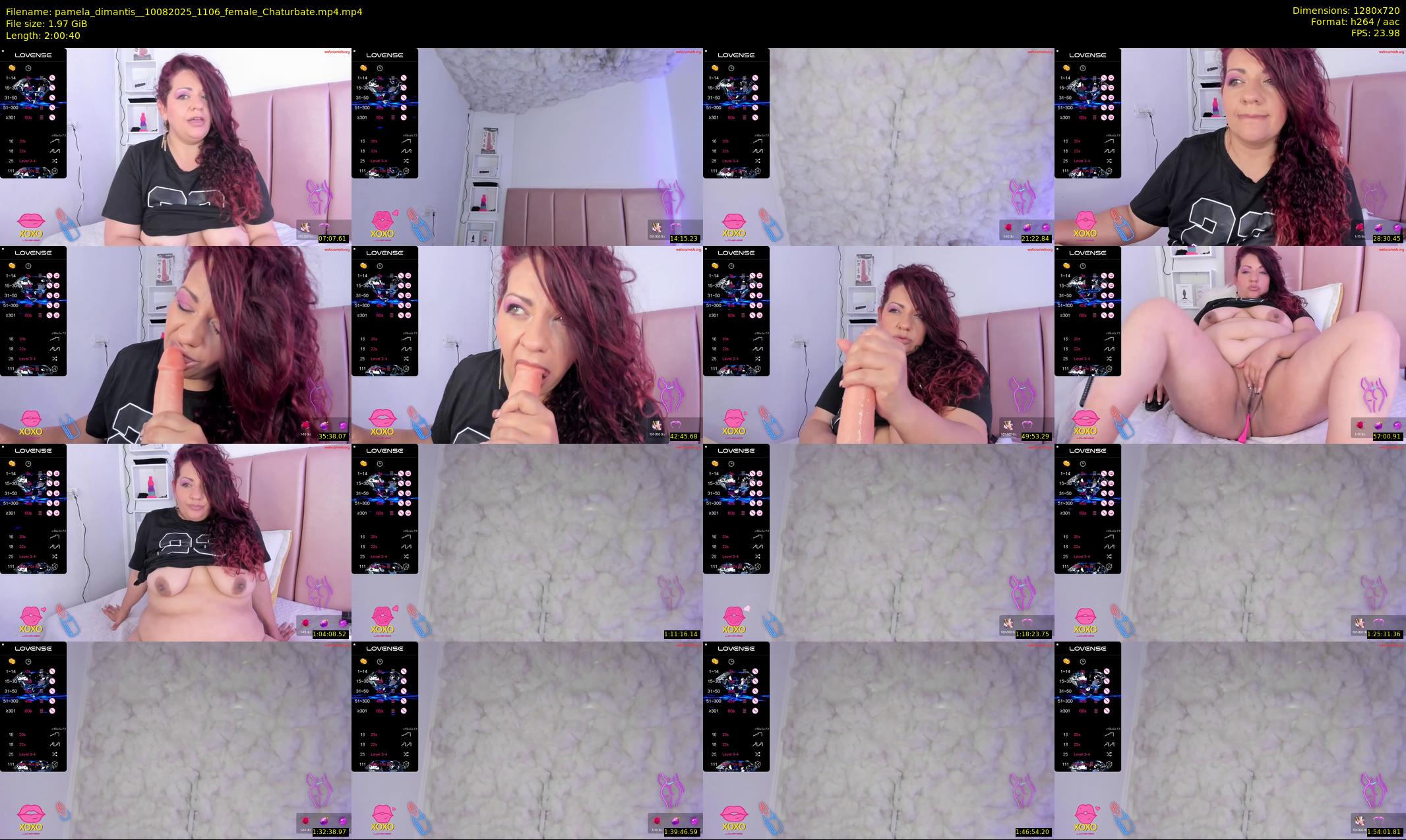 pamela_dimantis_ — 121 minute Chaturbate female cam show recording, 720p, Aug 10, 2025