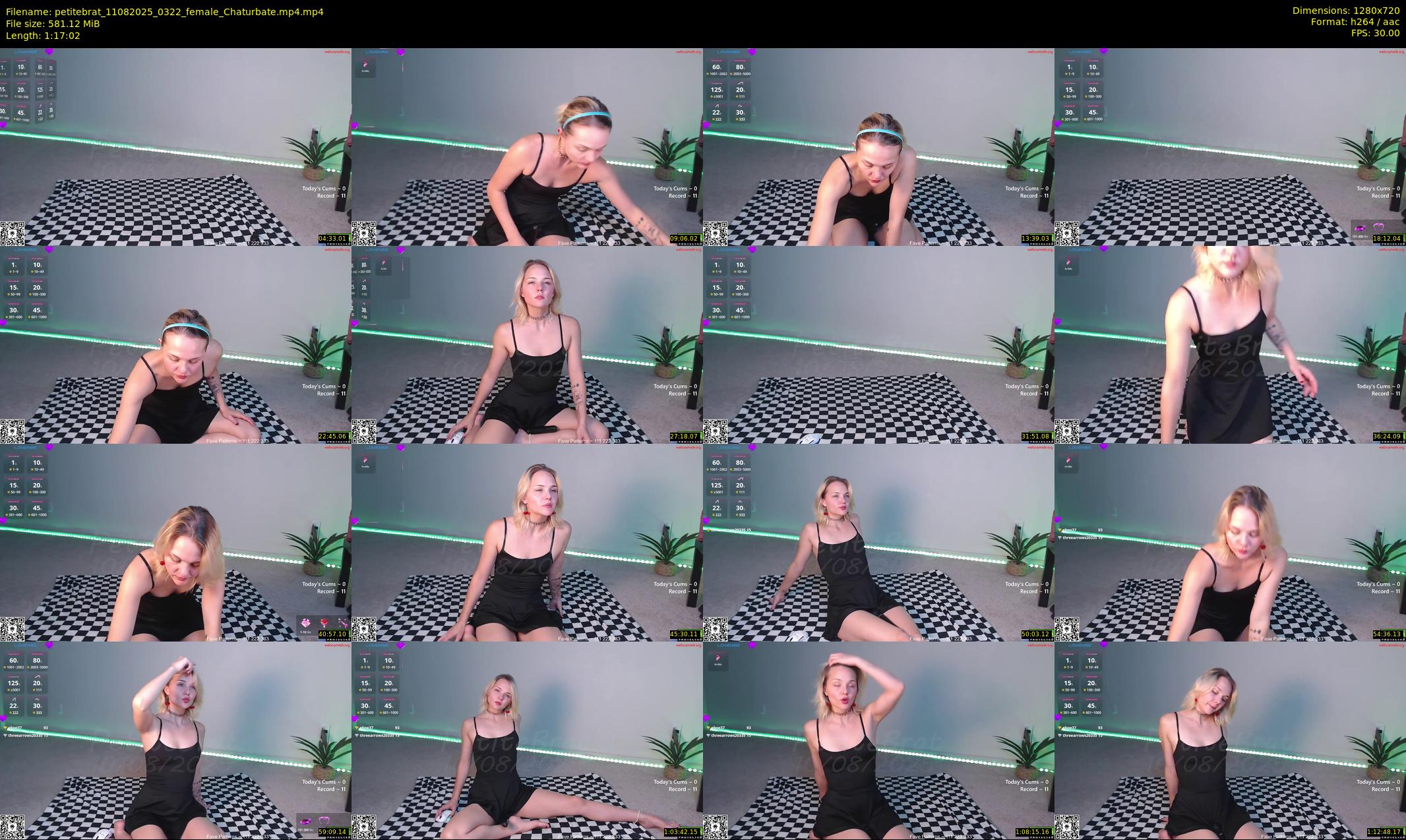 petitebrat — 78 minute Chaturbate female cam show recording, 720p, Aug 11, 2025