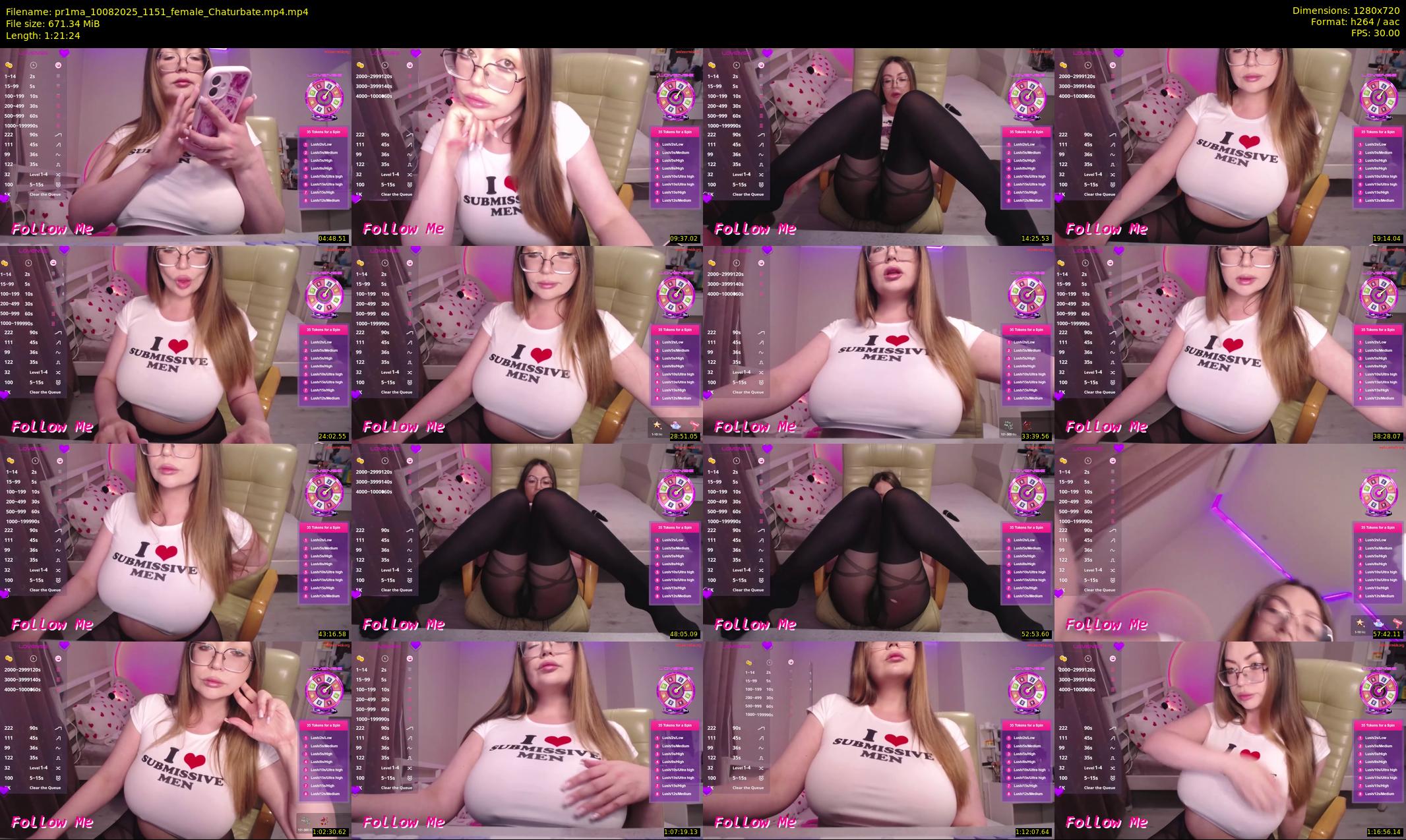 pr1ma — 82 minute Chaturbate female cam show recording, 720p, Aug 10, 2025