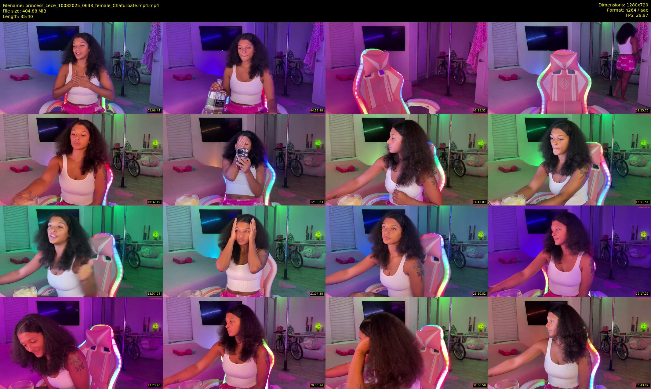 princess_cece — 36 minute Chaturbate female cam show recording, 720p, Aug 10, 2025