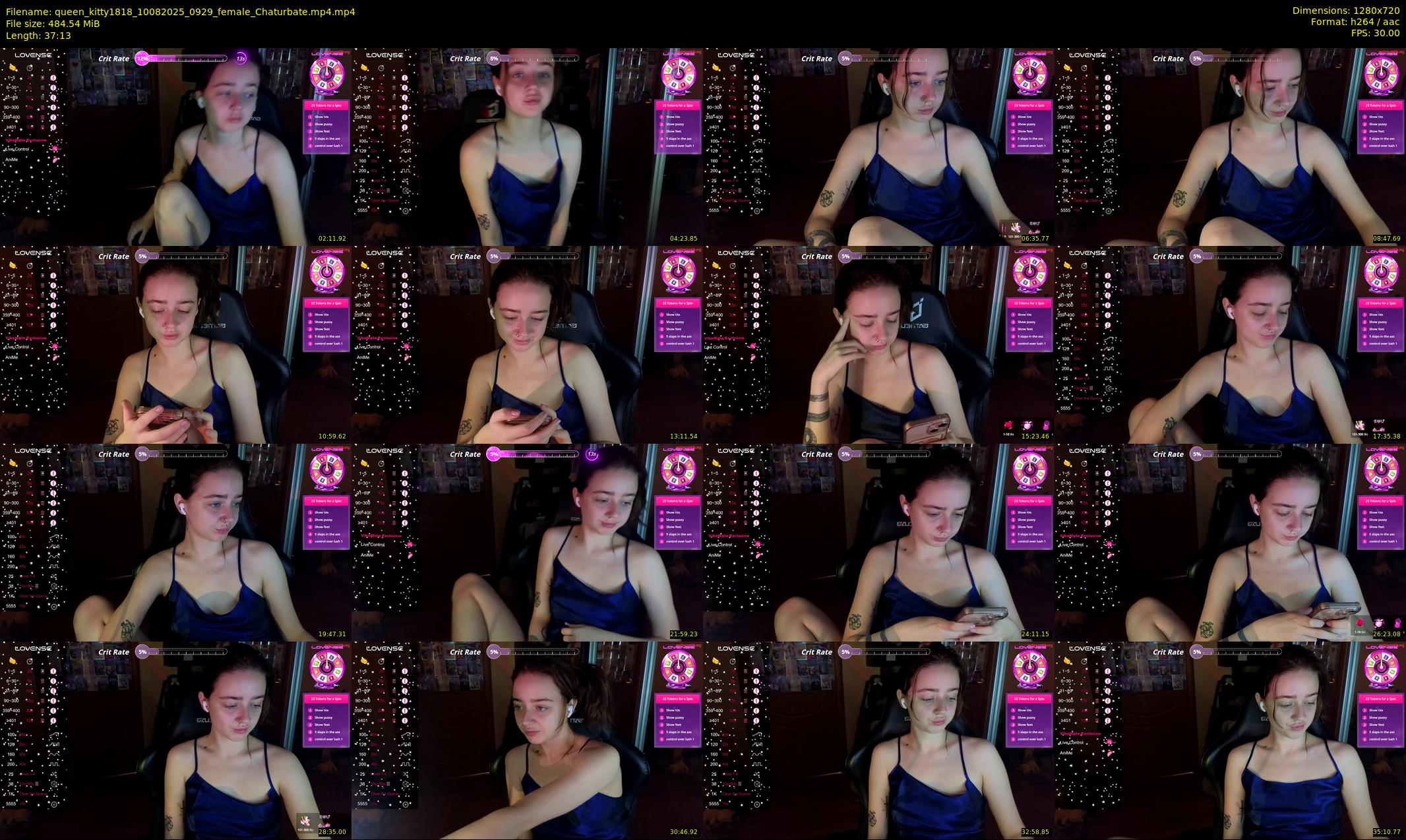 queen_kitty1818 — 38 minute Chaturbate female cam show recording, 720p, Aug 10, 2025