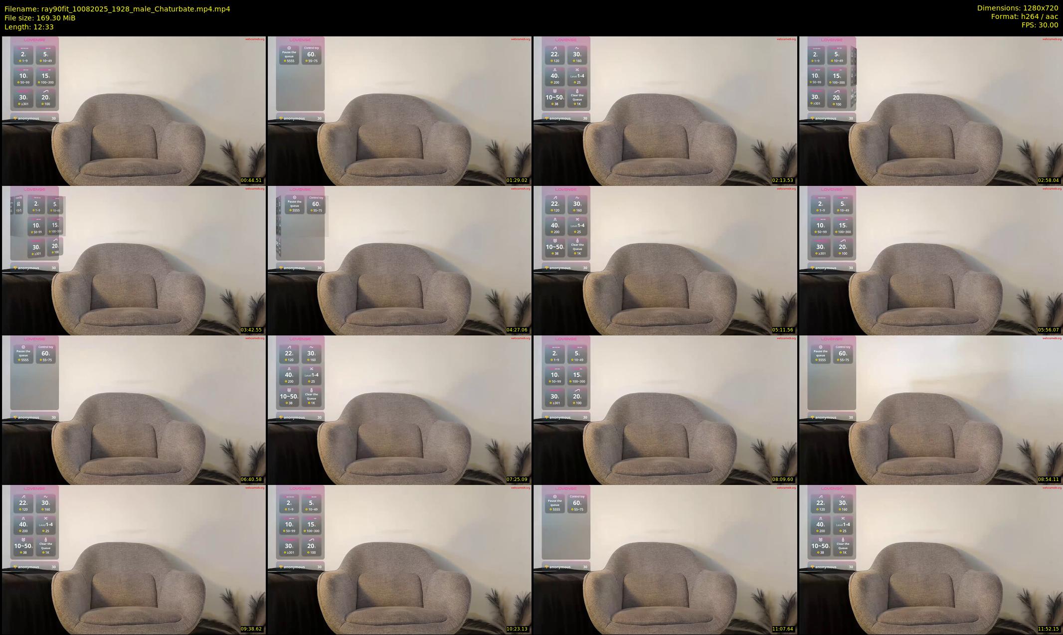 ray90fit — 13 minute Chaturbate male cam show recording, 720p, Aug 10, 2025