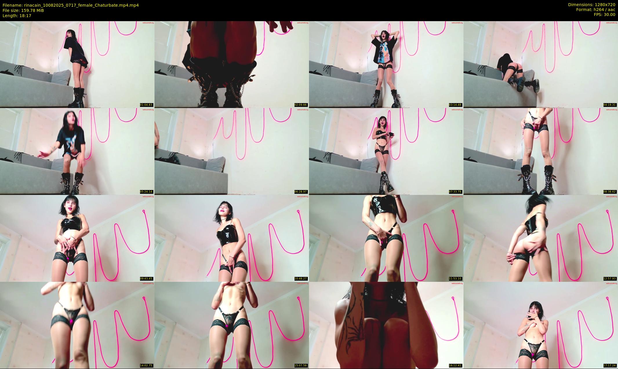 rinacain — 19 minute Chaturbate female cam show recording, 720p, Aug 10, 2025
