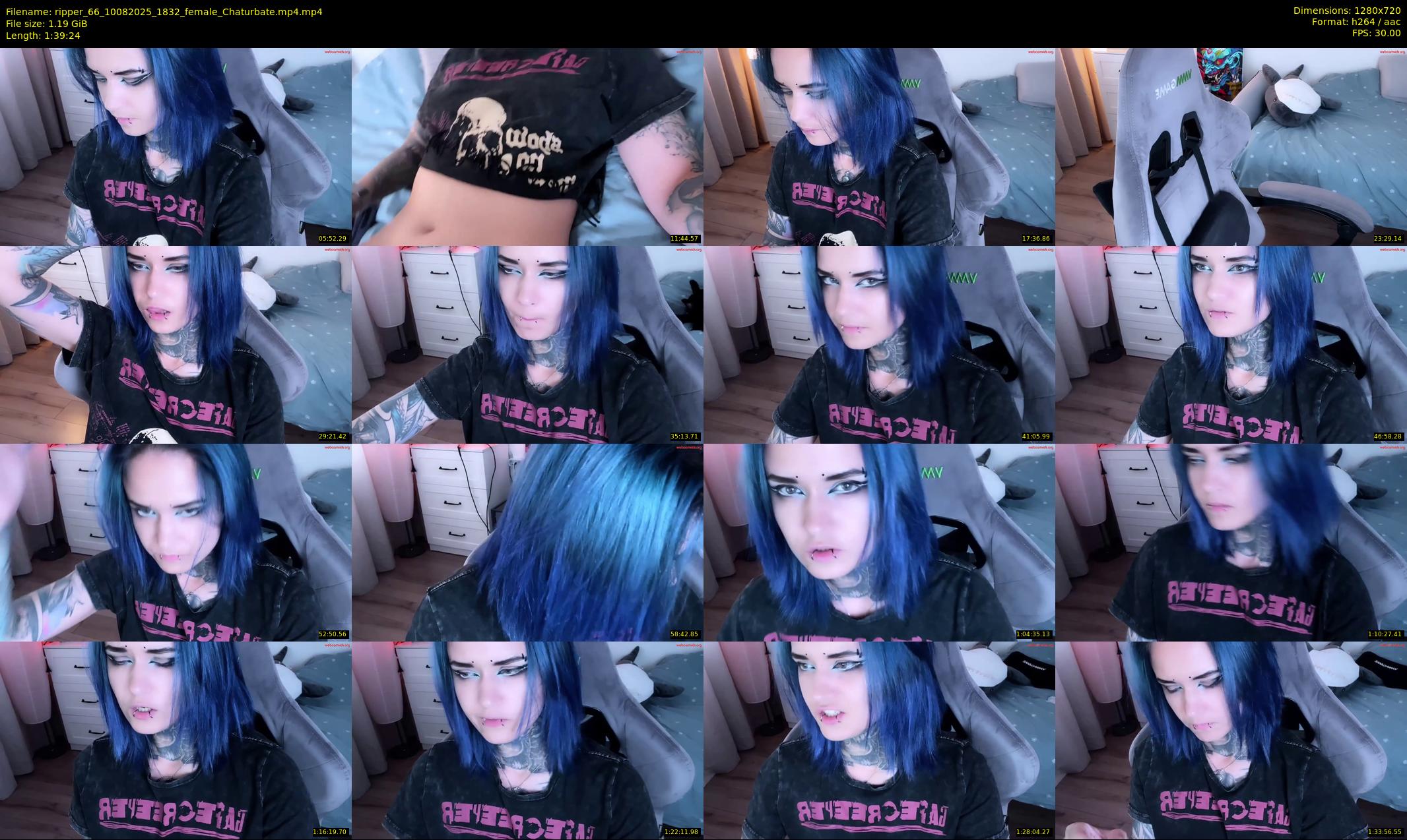 ripper_66 — 100 minute Chaturbate female cam show recording, 720p, Aug 10, 2025