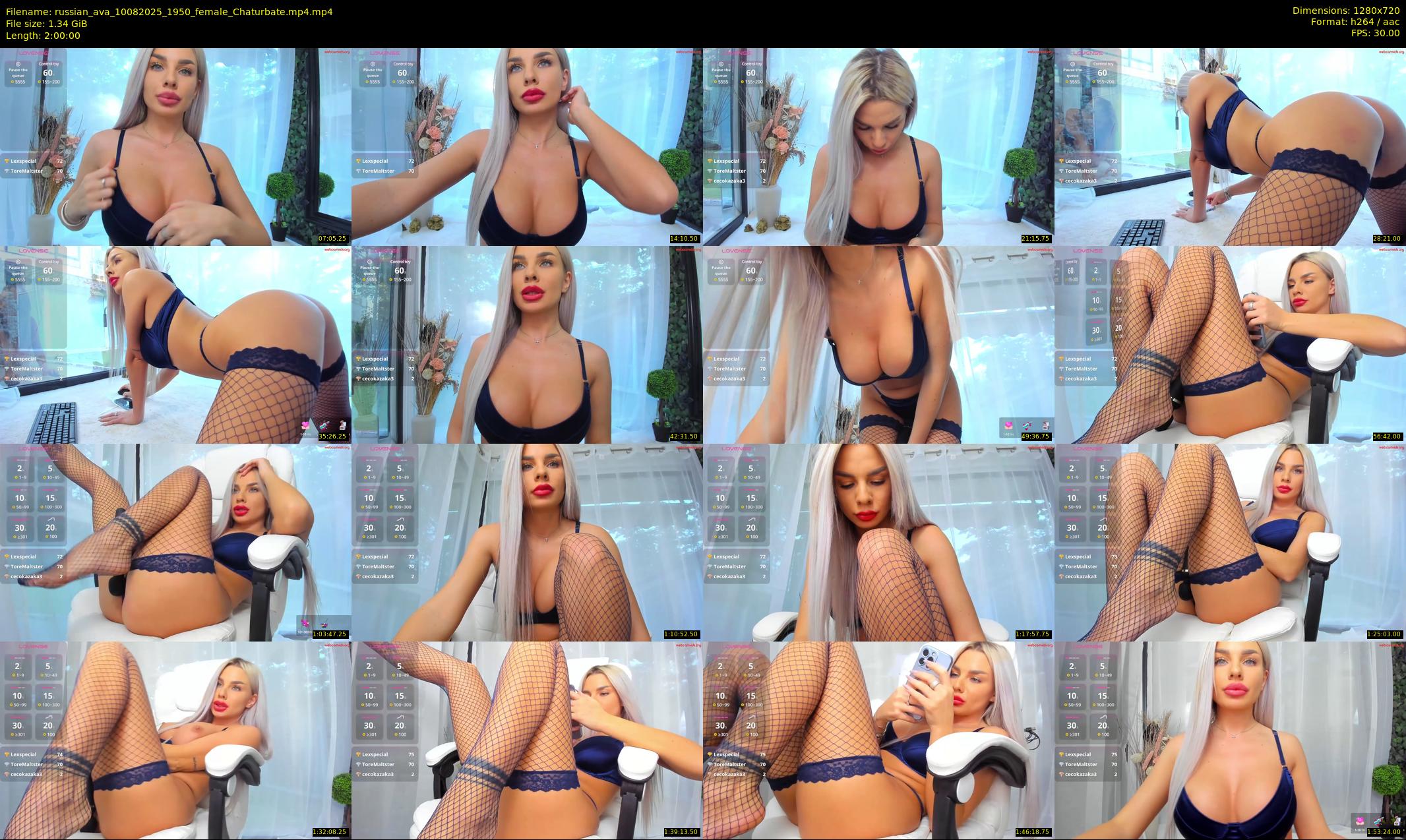 russian_ava — 120 minute Chaturbate female cam show recording, 720p, Aug 10, 2025