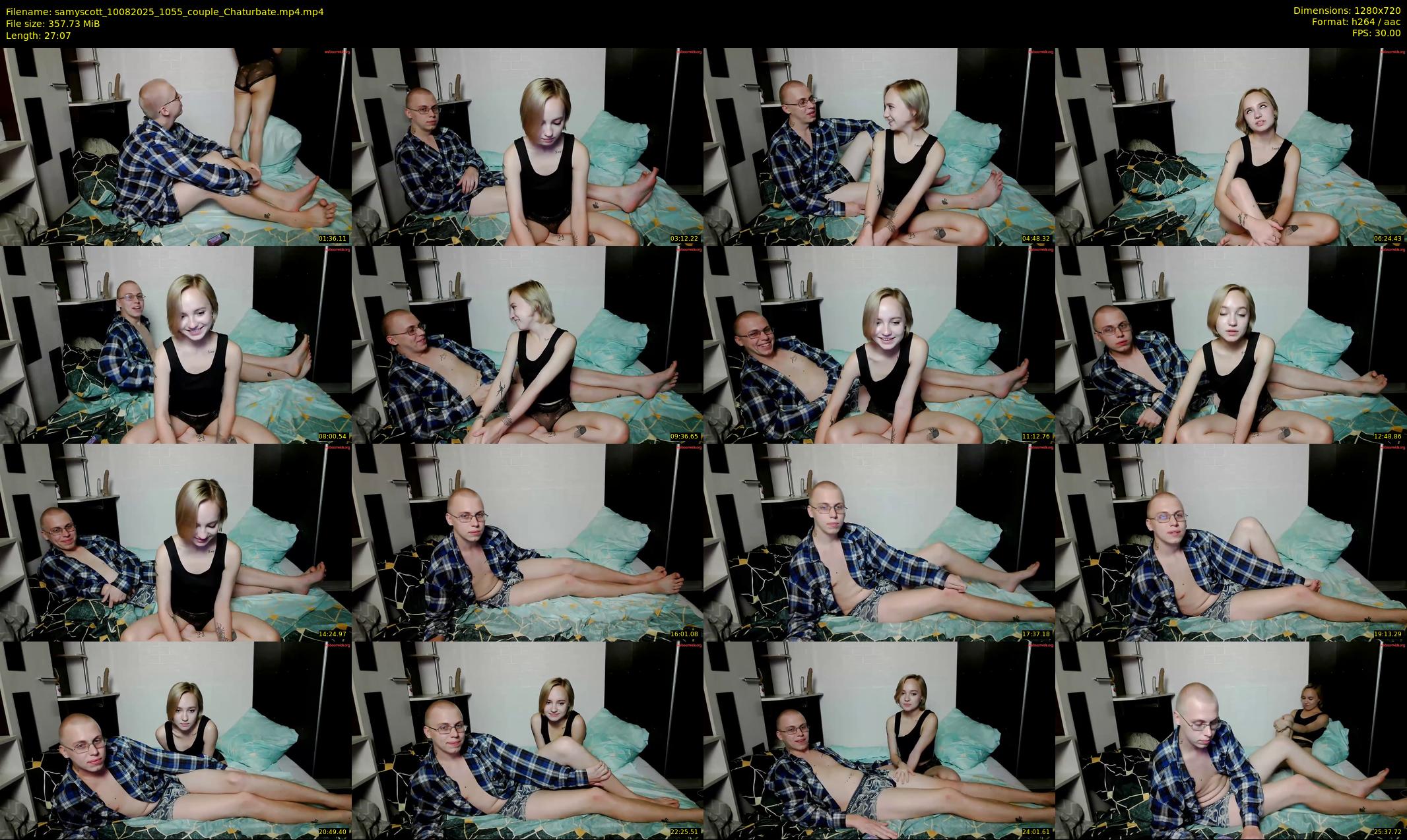 samyscott — 28 minute Chaturbate couple cam show recording, 720p, Aug 10, 2025