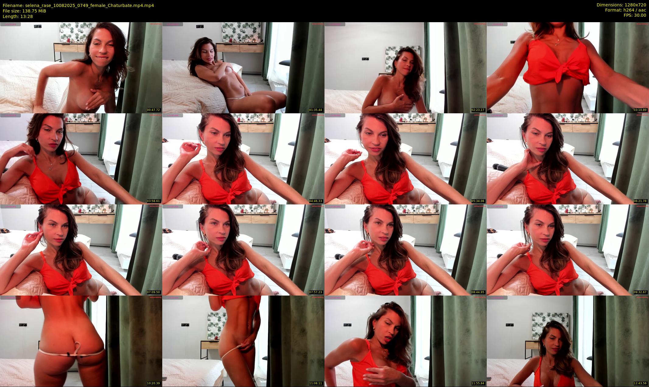selena_rase — 14 minute Chaturbate female cam show recording, 720p, Aug 10, 2025